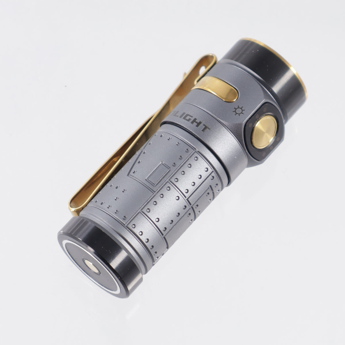 Olight Baton 4 - Fighter Pilot Aluminum w/ Gold Accents  - 1300 Lumen Max