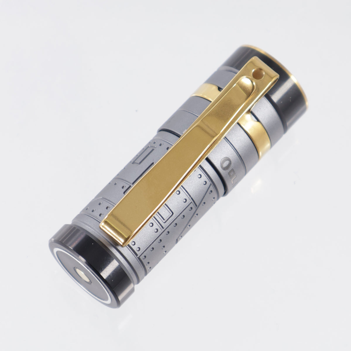 Olight Baton 4 - Fighter Pilot Aluminum w/ Gold Accents  - 1300 Lumen Max