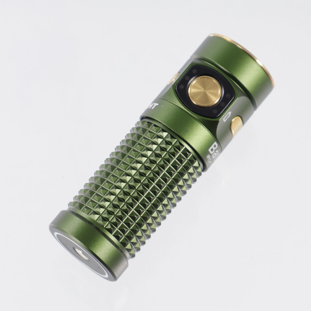 Olight Baton 4 Premium w/ Charging Case - OD Green Aluminum w/ Gold Accents - 1300 Lumen Max