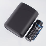 Olight Baton 4 Premium w/ Charging Case - Black Aluminum w/ Blue Accents - 1300 Lumen Max
