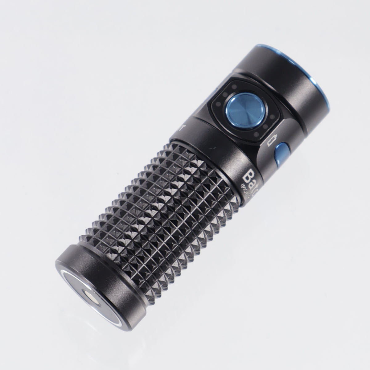 Olight Baton 4 Premium w/ Charging Case - Black Aluminum w/ Blue Accents - 1300 Lumen Max