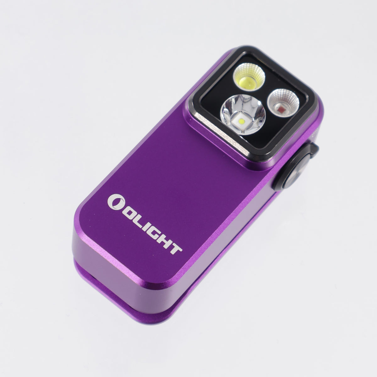 Olight Oclip Pro - Purple Aluminum - Spotlight, Flood & Red Light - 500 Lumen Max