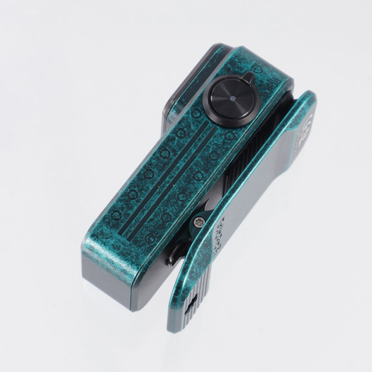 Olight Oclip Pro S - Sunken Artifact Aluminum - White Light, UV & RGB - 600 Lumen Max