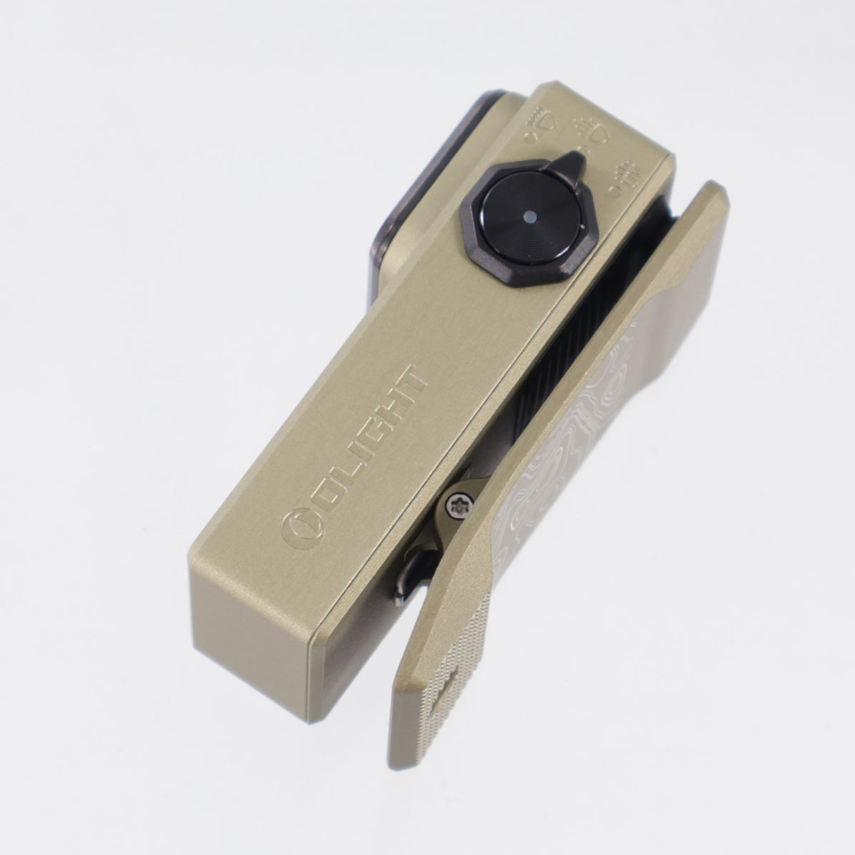 Olight Oclip Ultra - Olive Green Topo O-Aluminum - Spotlight, Flood & UV - 530 Lumen Max