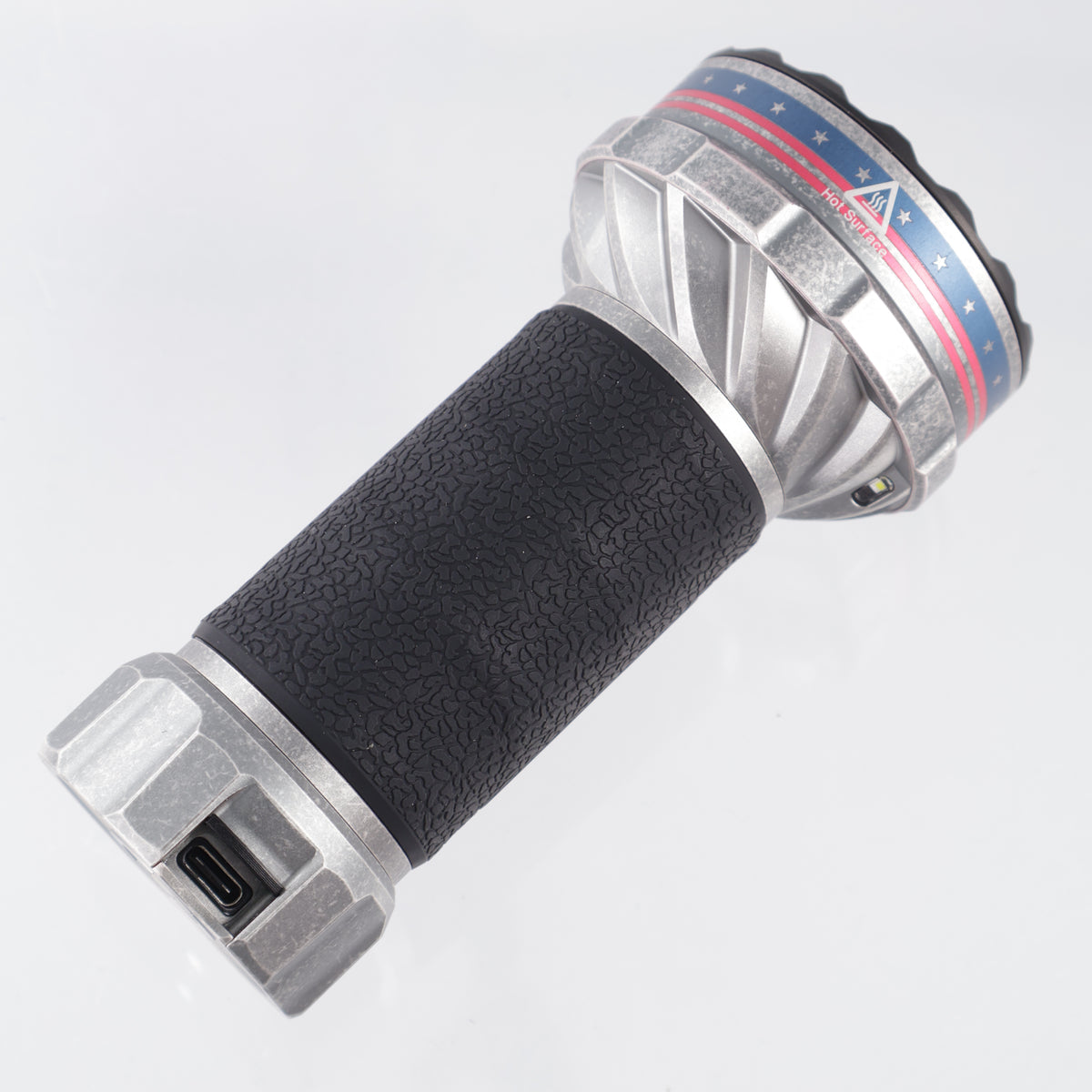 Olight Marauder Mini 2 - Stars & Stripes Aluminum - Spotlight, Flood, Combo Light, Red Light & Side Light - 10,000 Lumen Max