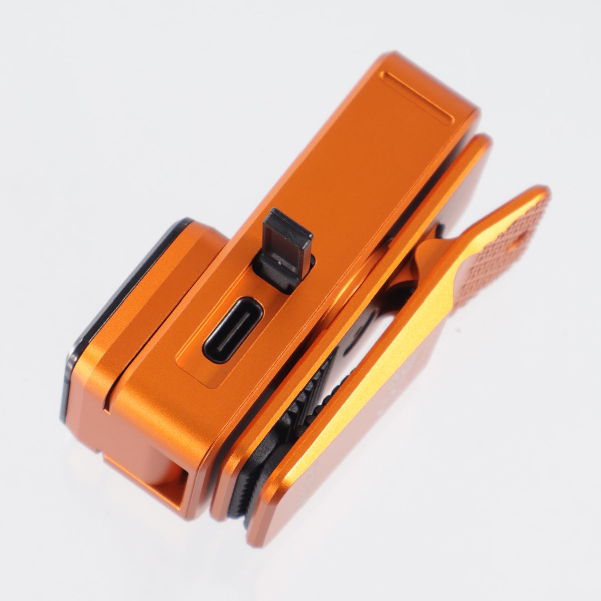 Olight Oclip 2 Pro Premium w/ Charging Dock - Orange Aluminum w/ Pivoting Head & Clip - Spotlight, Flood & Red Light - 530 Lumen Max