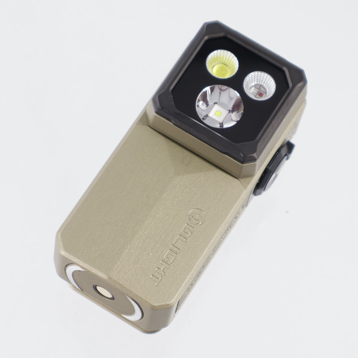 Olight Oclip 2 Ultra - Olive Green O-Aluminum w/ Pivoting Head & Clip - Spotlight, Flood, UV & Red Light - 580 Lumen Max