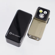 Olight Oclip 2 Ultra Premium w/ Charging Dock - Olive Green O-Aluminum w/ Pivoting Head & Clip - Spotlight, Flood, UV & Red Light - 580 Lumen Max