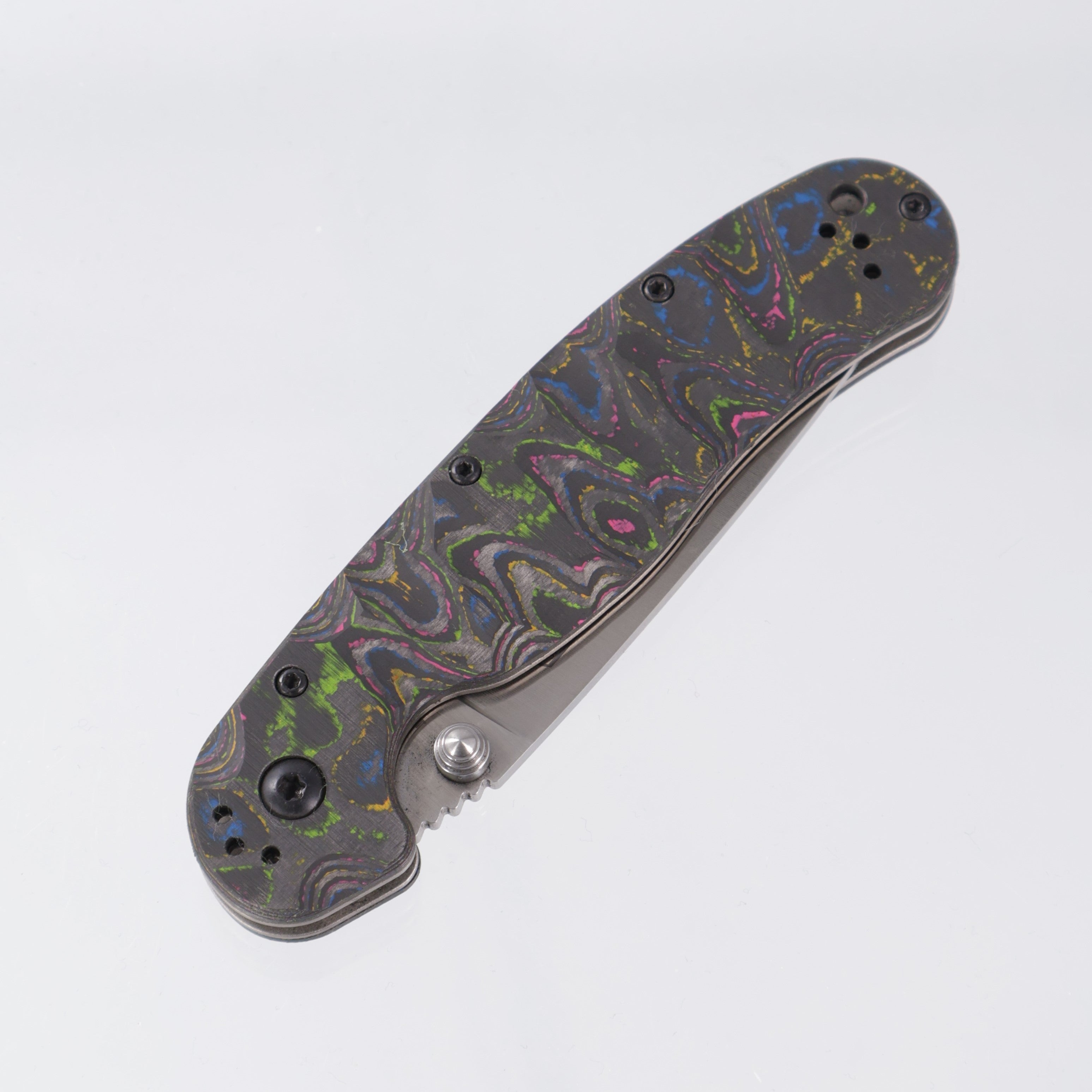 Ontario Rat Model 1.5 - 80s CamoCarbon - Satin Magnacut - BR-OP Exclusive