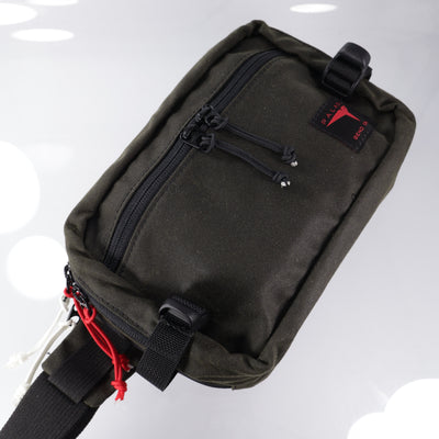 Paladin 33 Outback MK.3 Concealed Carry Sling Bag - Dark Green 10oz British Millerain Waxed Canvas