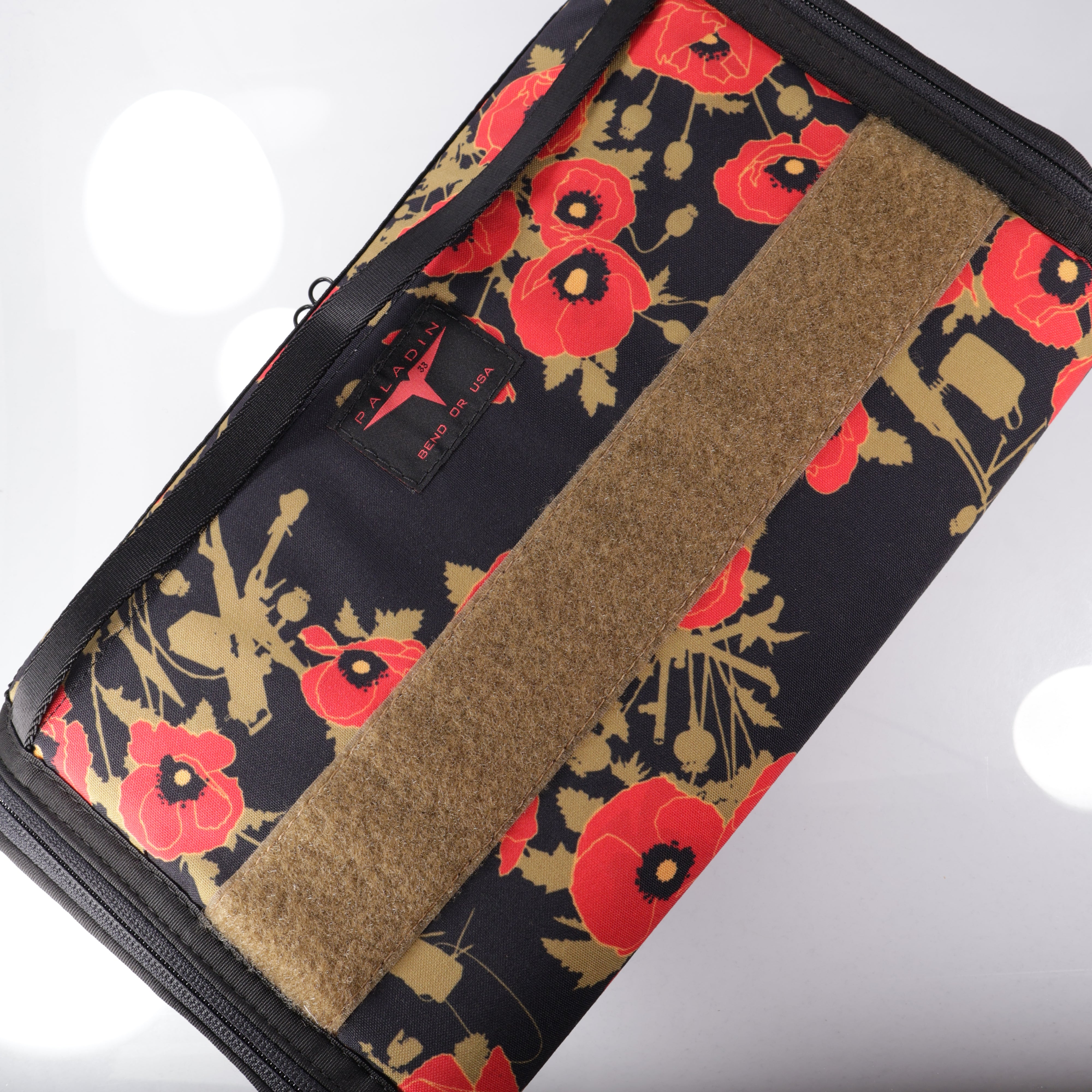 Paladin 33 12 Slot Infinity Knife Pouch w/ Velcro - Poppies Of War 500D Cordura w/ Black & Tan Interior