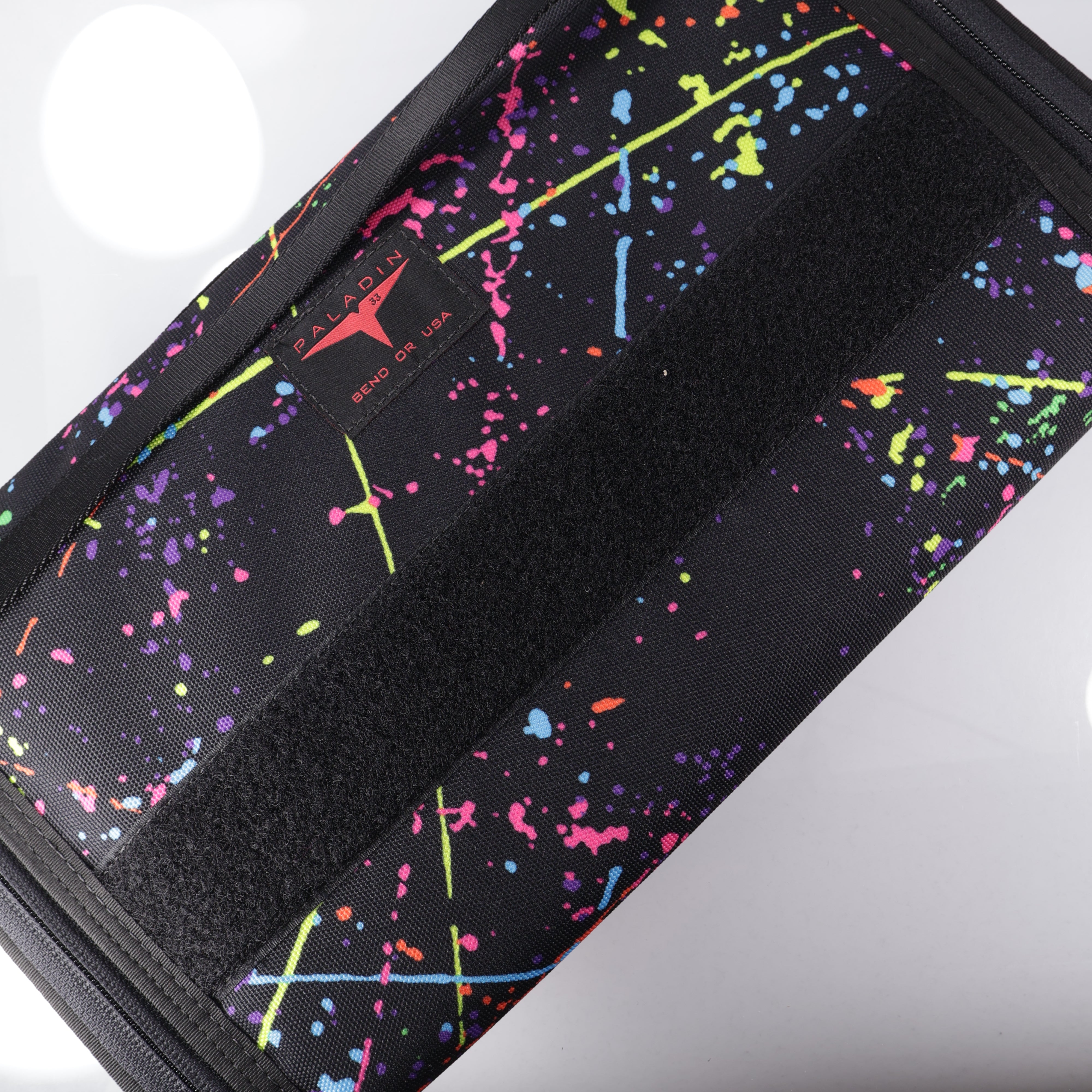 Paladin 33 12 Slot Infinity Knife Pouch - Paint Splatter 1000D Cordura w/ Paint Splatter & FDE Interior & 2" Velcro Strip - BROP Exclusive