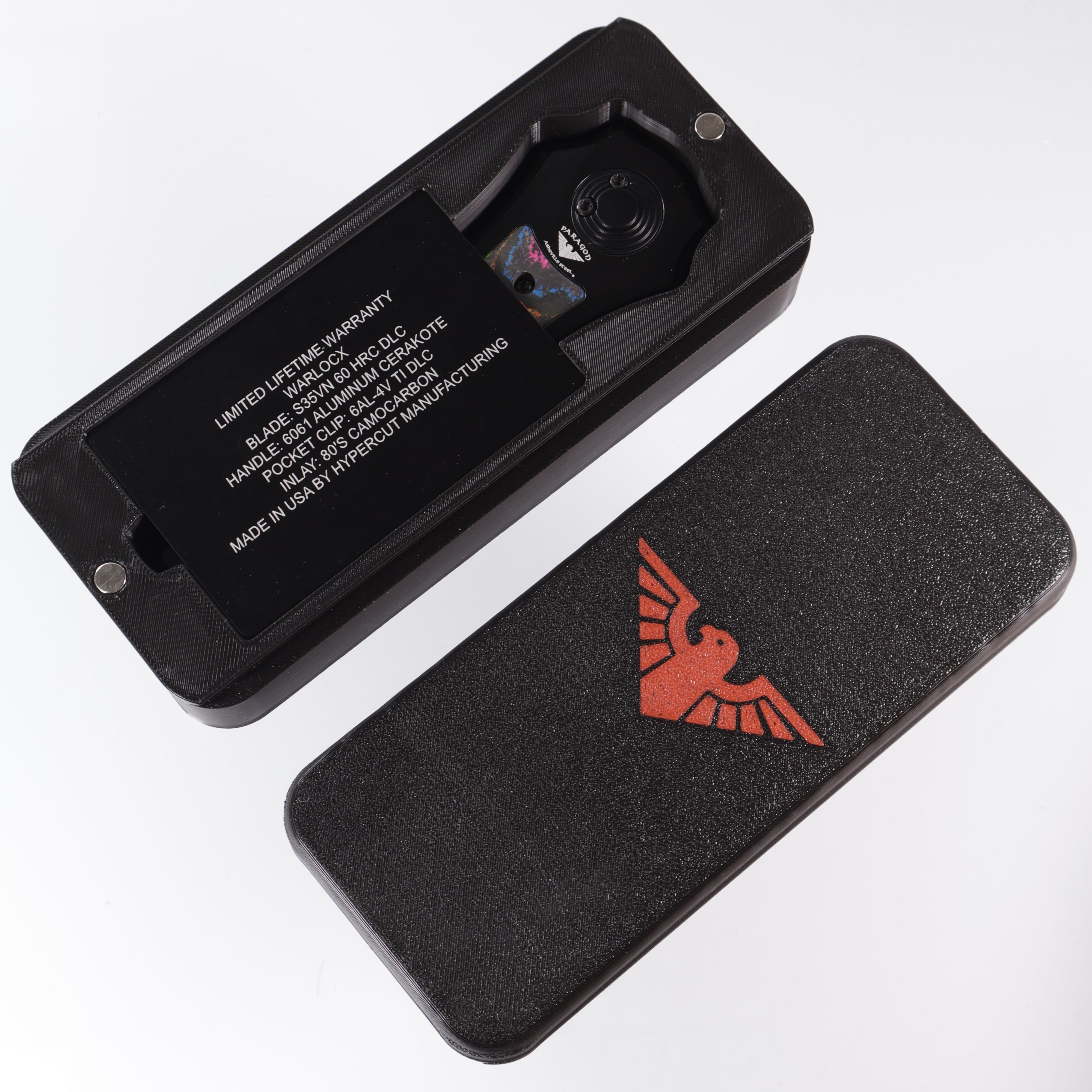 Paragon Warlock Gen 2 - 80s Camo Carbon inlays - DLC S35VN - BROP Exclusive