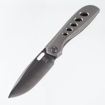 Poikilo Gecko BS4 - Dark Stonewash Titanium w/ Ovals - Worn Dark Stonewash M398