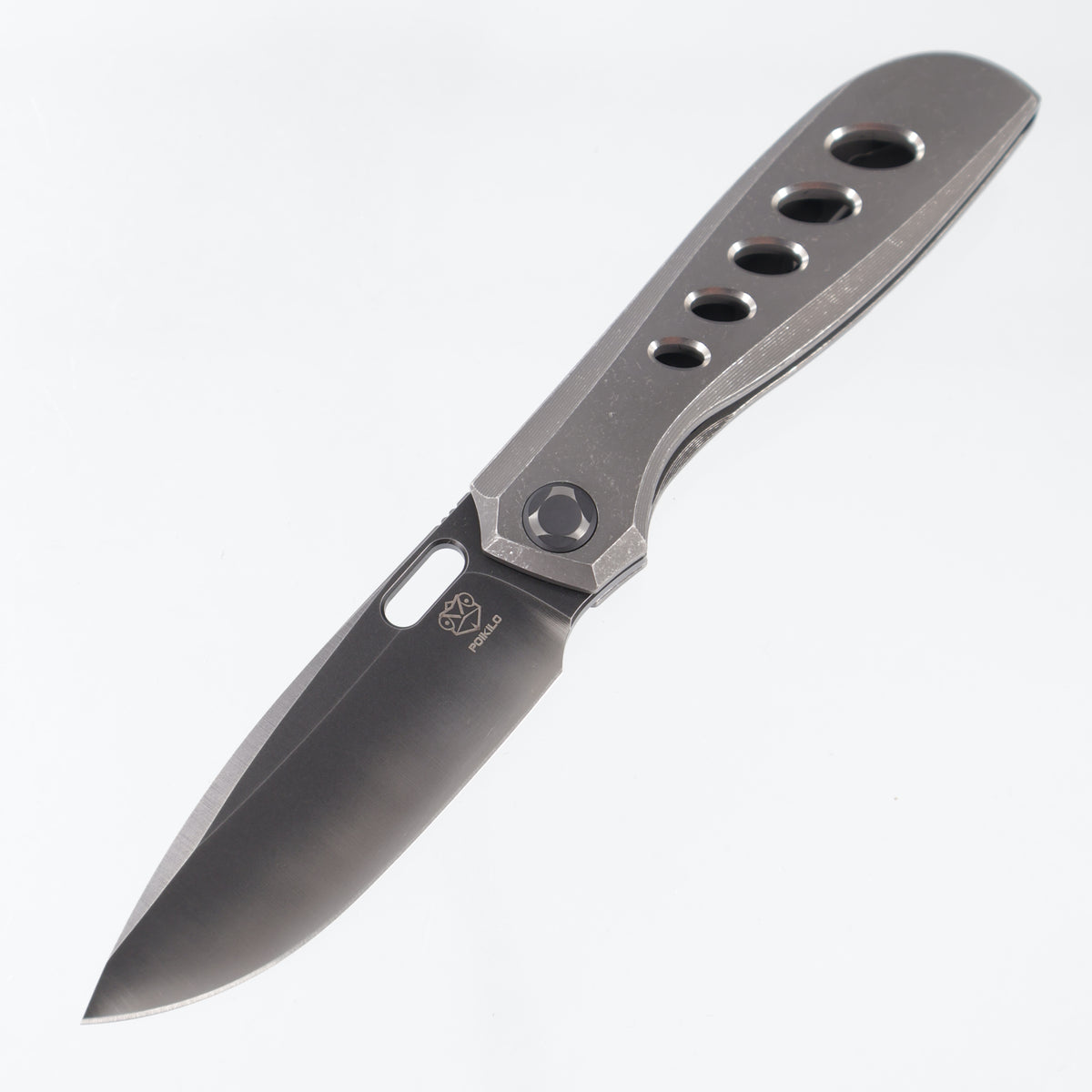 Poikilo Gecko BS4 - Dark Stonewash Titanium w/ Ovals - Worn Dark Stonewash M398