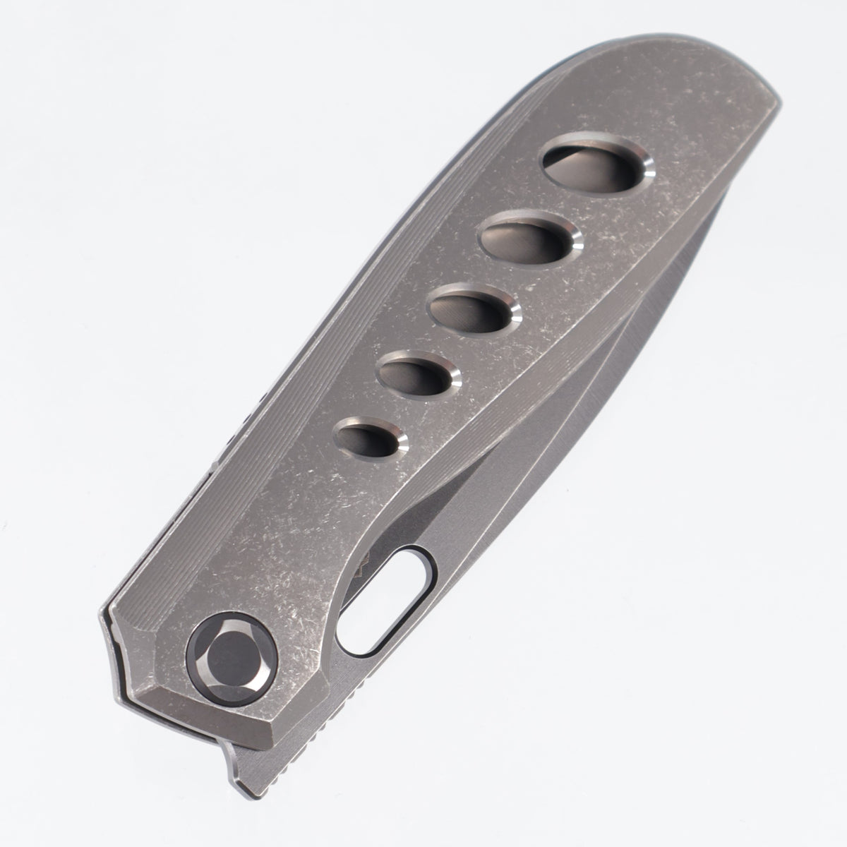 Poikilo Gecko BS4 - Dark Stonewash Titanium w/ Ovals - Worn Dark Stonewash M398