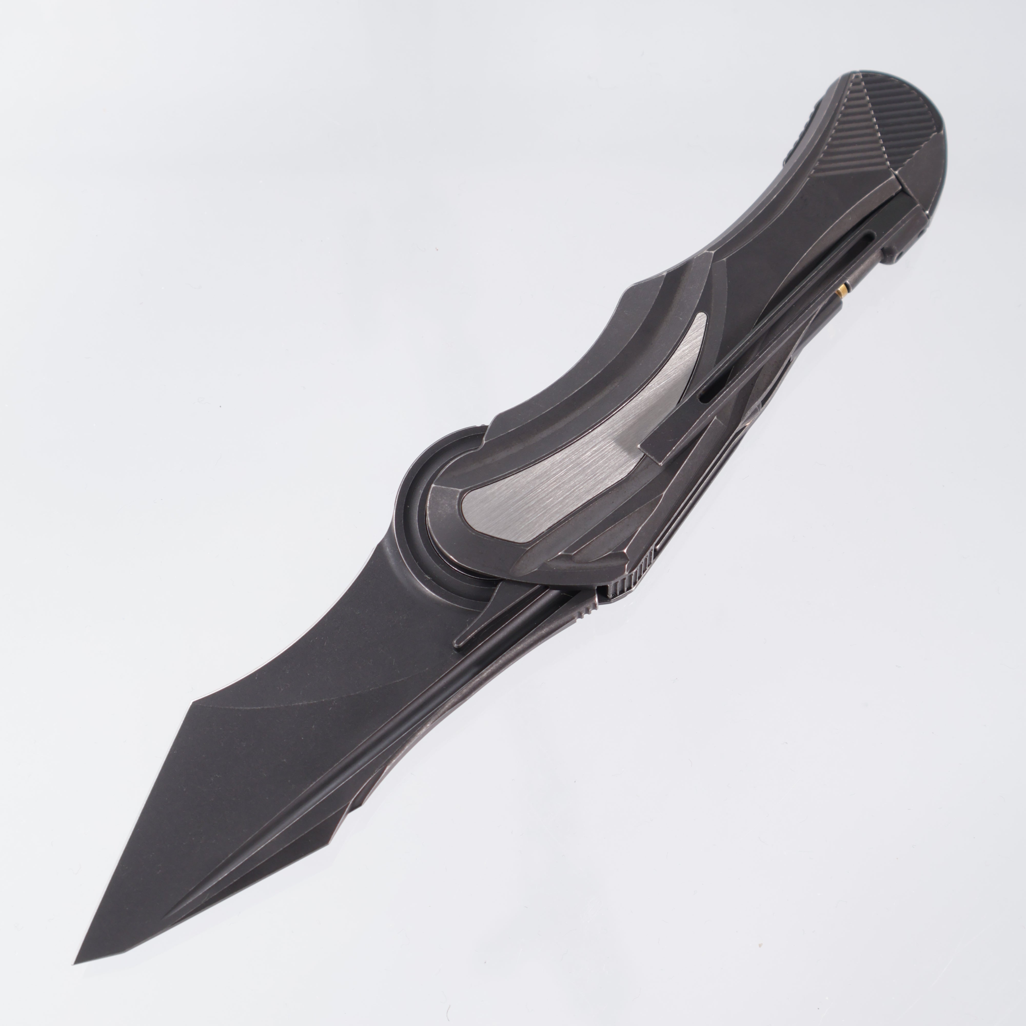 Poikilo Carmen - Dark Stonewash, Recurved Tanto M398 - Dark Stonewash Titanium - S2