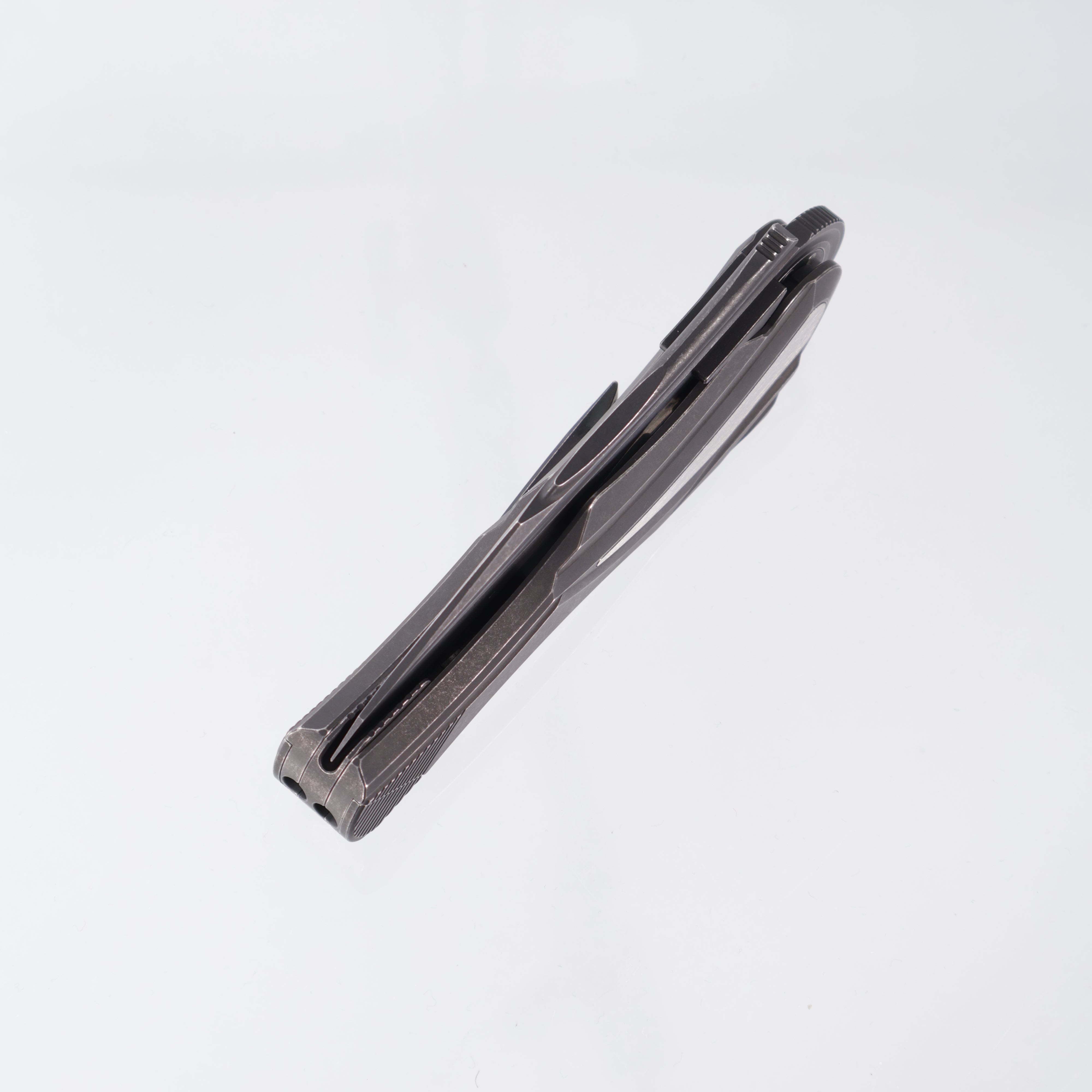 Poikilo Carmen - Dark Stonewash, Recurved Tanto M398 - Dark Stonewash Titanium - S2