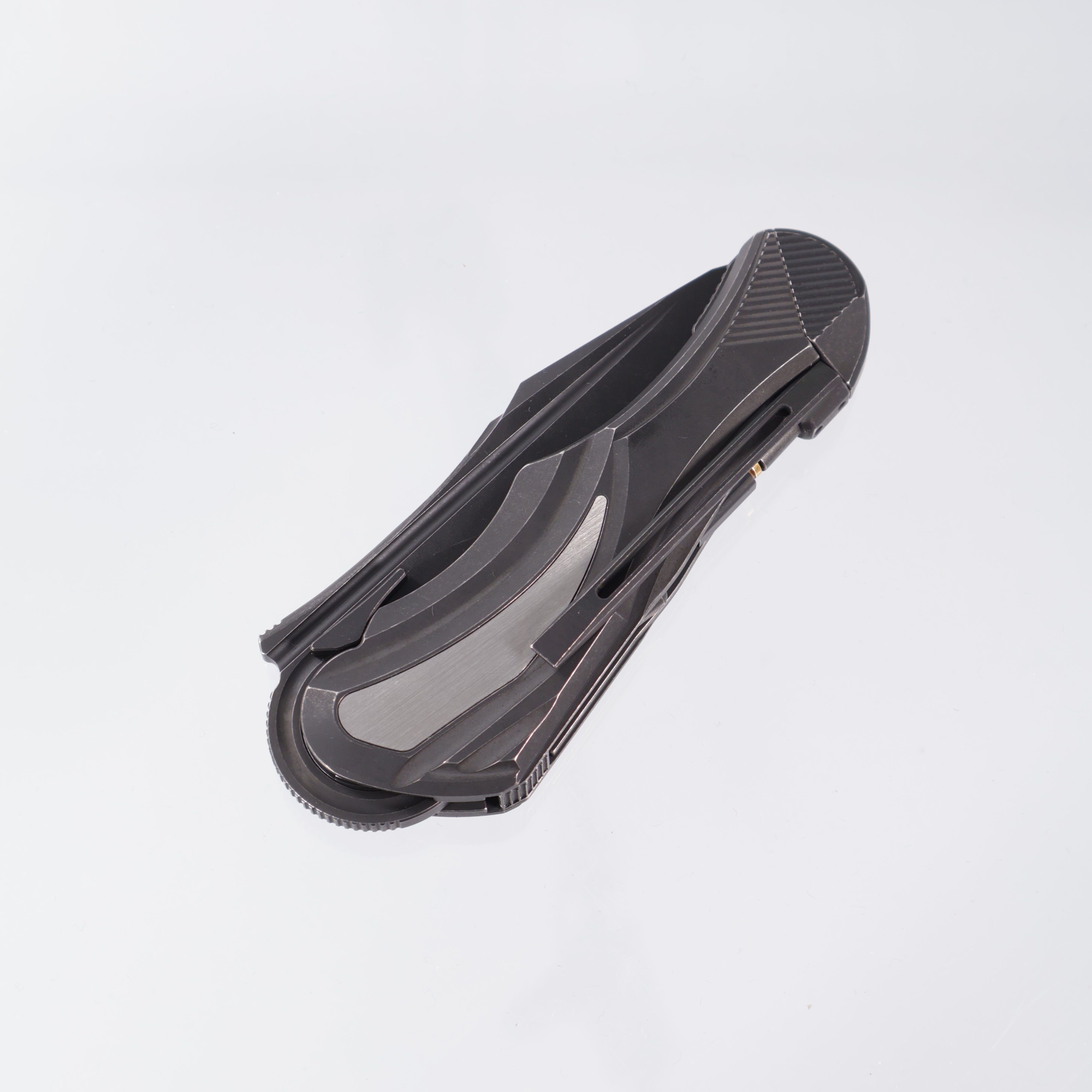 Poikilo Carmen - Dark Stonewash, Recurved Tanto M398 - Dark Stonewash Titanium - S2