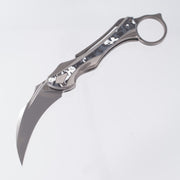 Poikilo Thorny Devil - White Fatcarbon & Titanium - Pearlescent Stonewash M398