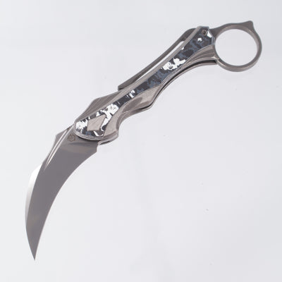 Poikilo Thorny Devil - Pearlescent Stonewash M398 - White Fatcarbon & Titanium