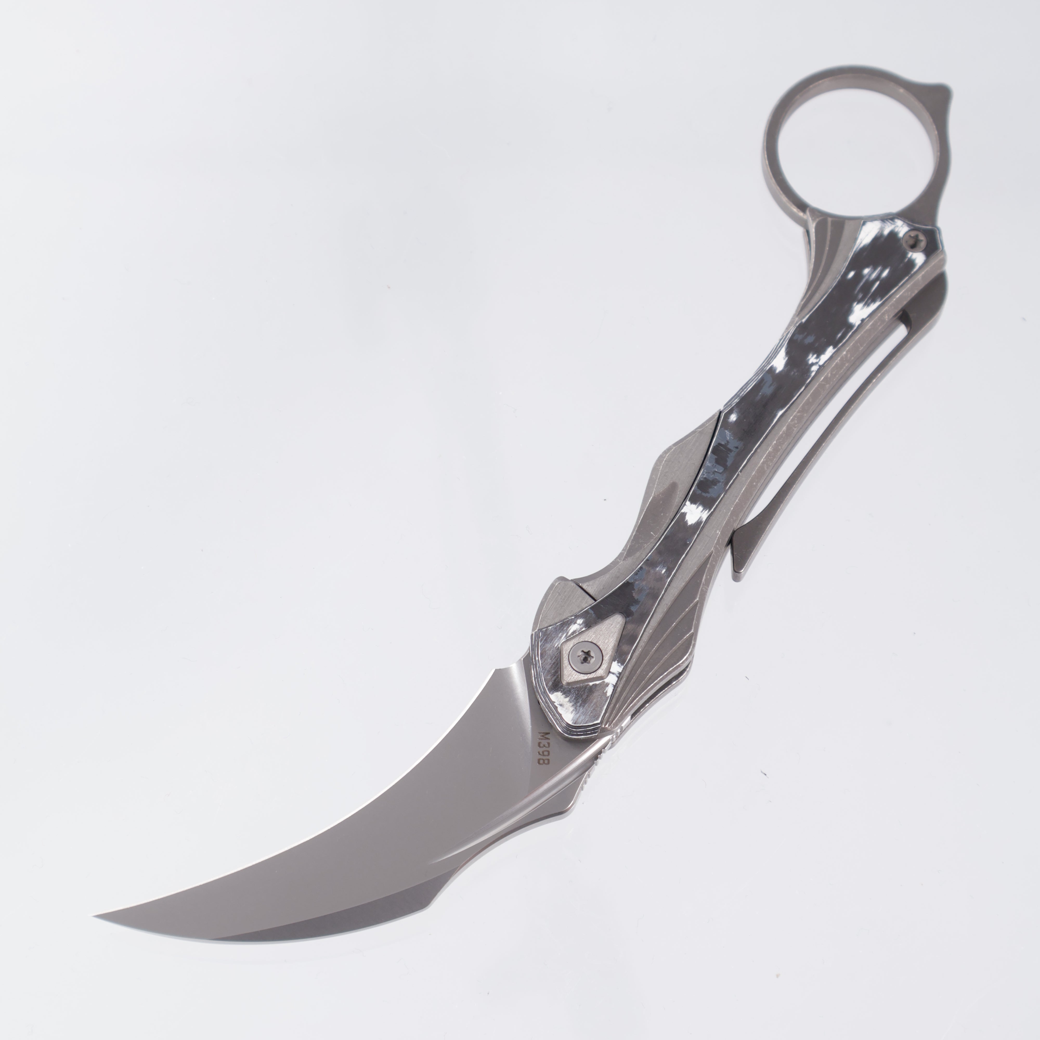 Poikilo Thorny Devil - White Fatcarbon & Titanium - Pearlescent Stonewash M398