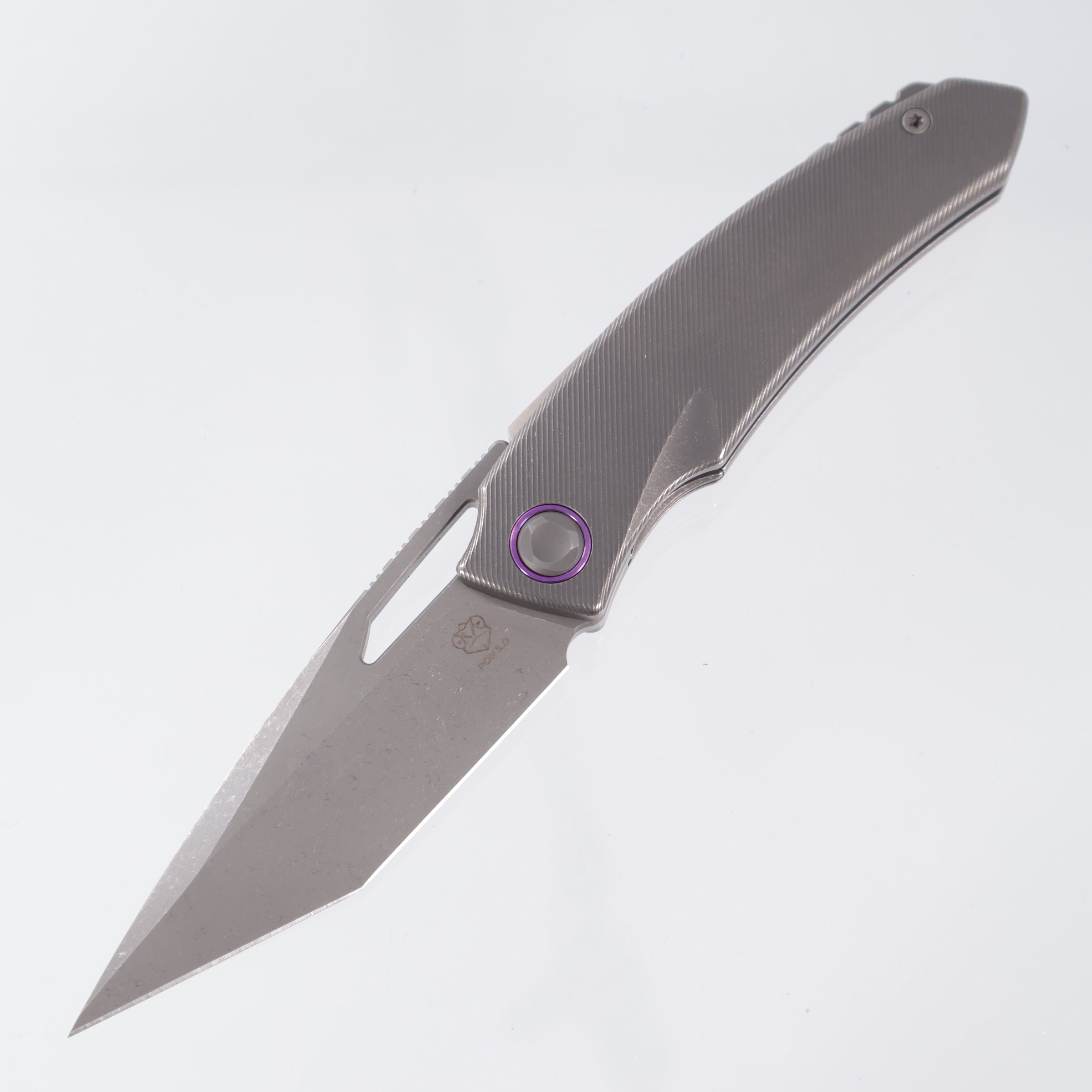 Poikilo Tero - Dark Stonewash M398 - Titanium with Purple Anodization - S2