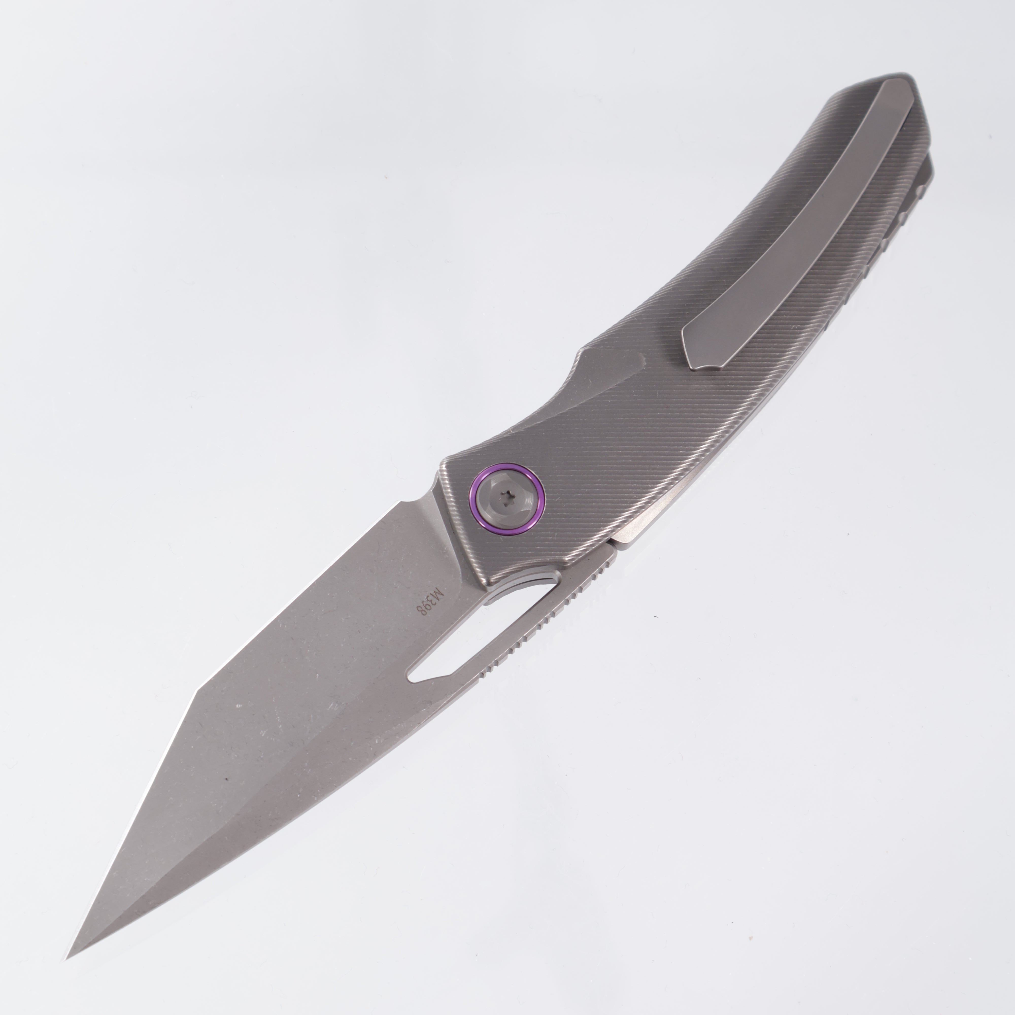 Poikilo Tero - Dark Stonewash M398 - Titanium with Purple Anodization - S2