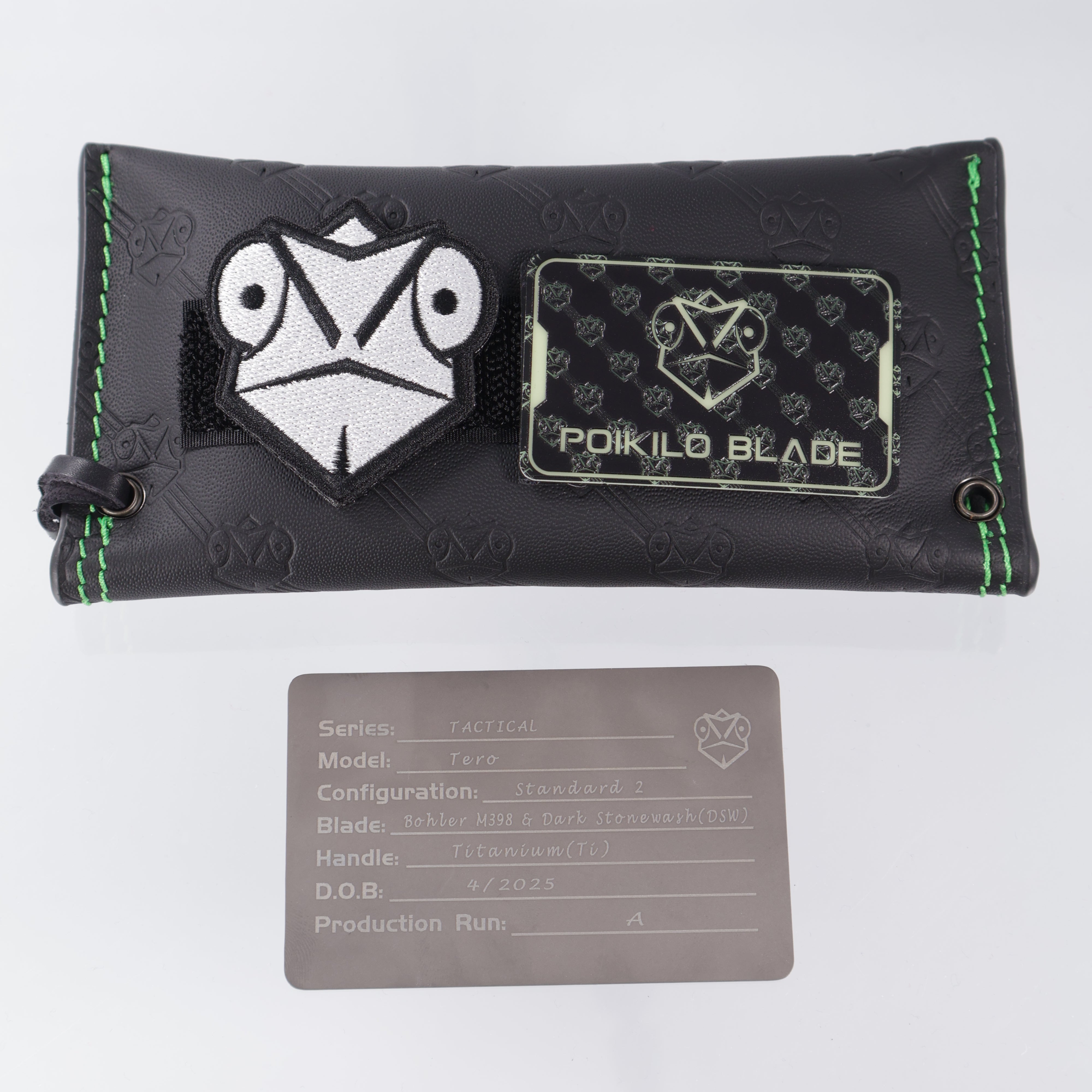 Poikilo Tero - Dark Stonewash M398 - Titanium with Purple Anodization - S2