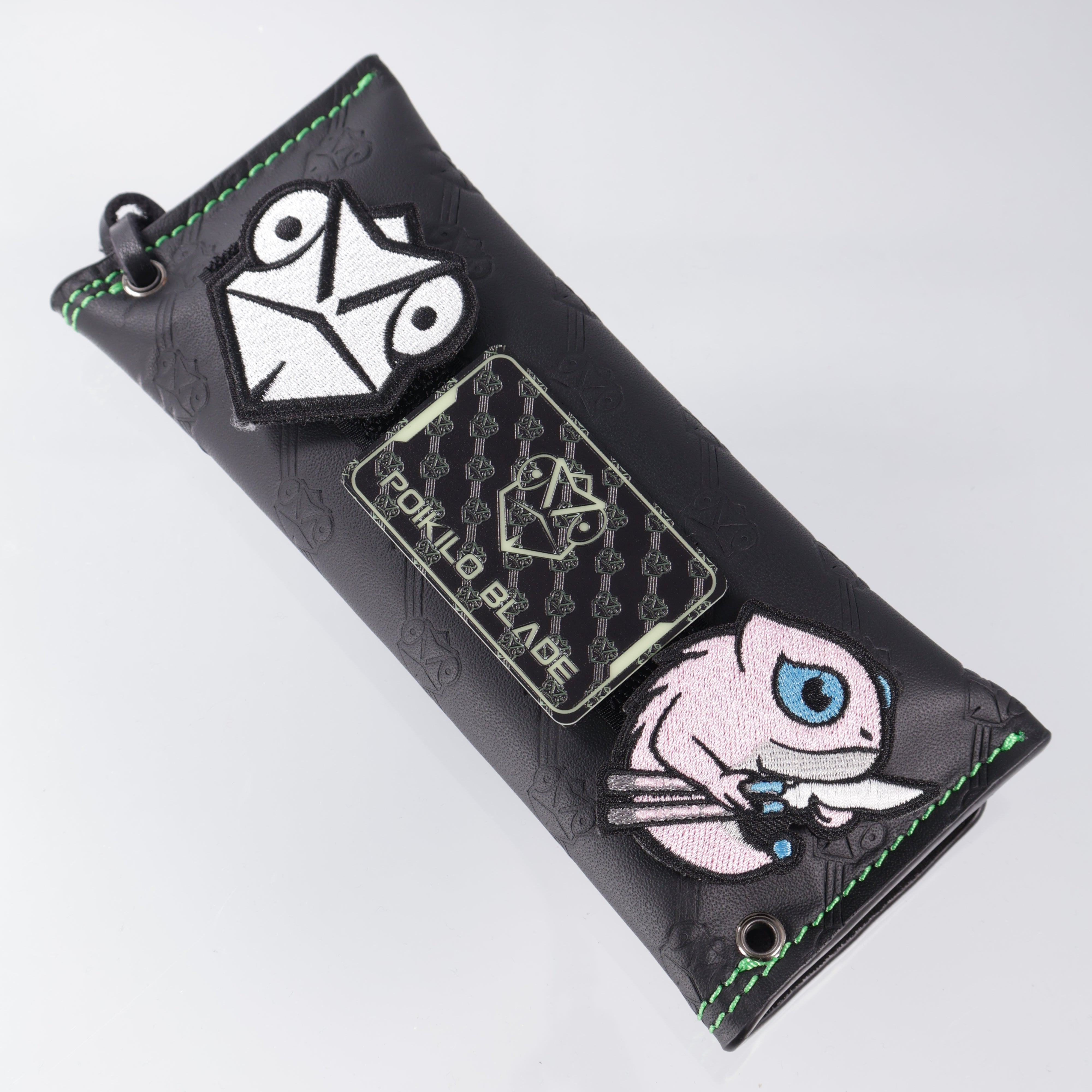 Poikilo PM1 Full Dress Hydra Balisong - PreOwned - ZircuTi Handles w/ Mother of Pearl Inlays - Baker Forge Volcanic River Blade