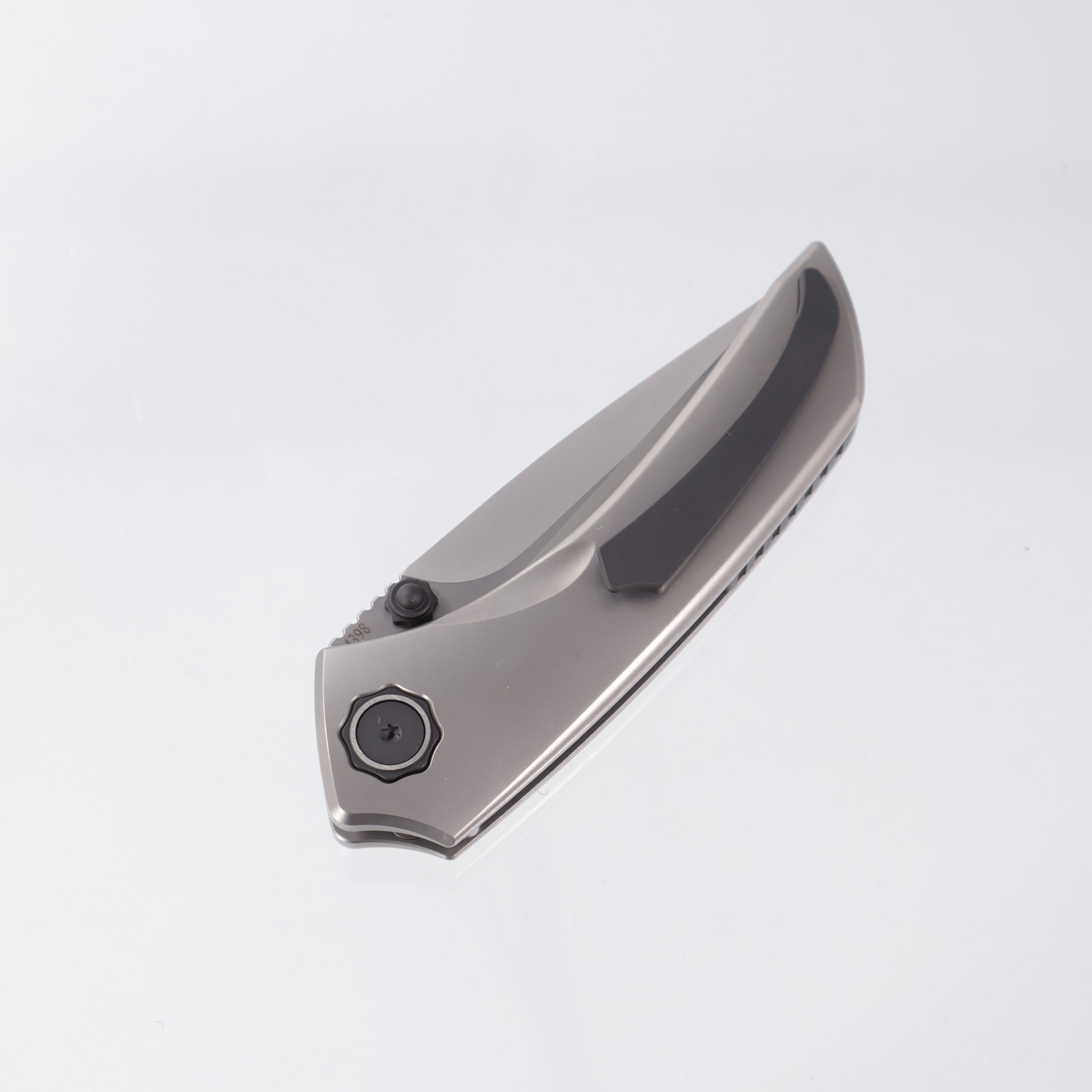 Poikilo Tuna - Pearlescent Stonewash M398 - Ti with Blackened Ti Accents - PKB S2