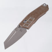 Poikilo x TAS Knives VADER - Dark Stonewash M398 - Rusty Tank Titanium - PKB S2