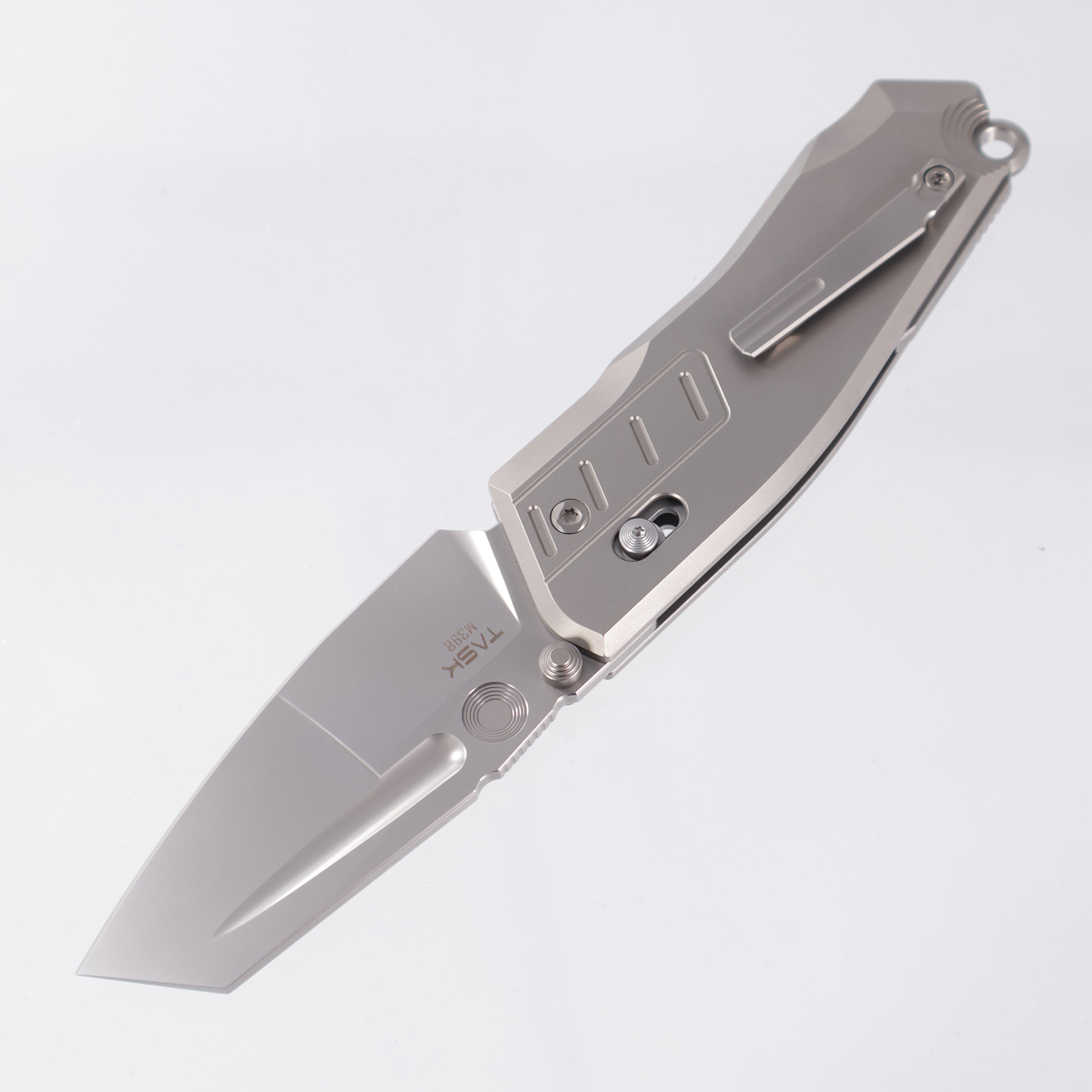 Poikilo x TAS Knives VADER - Pearlescent Stonewash M398 - Titanium - PKB S1