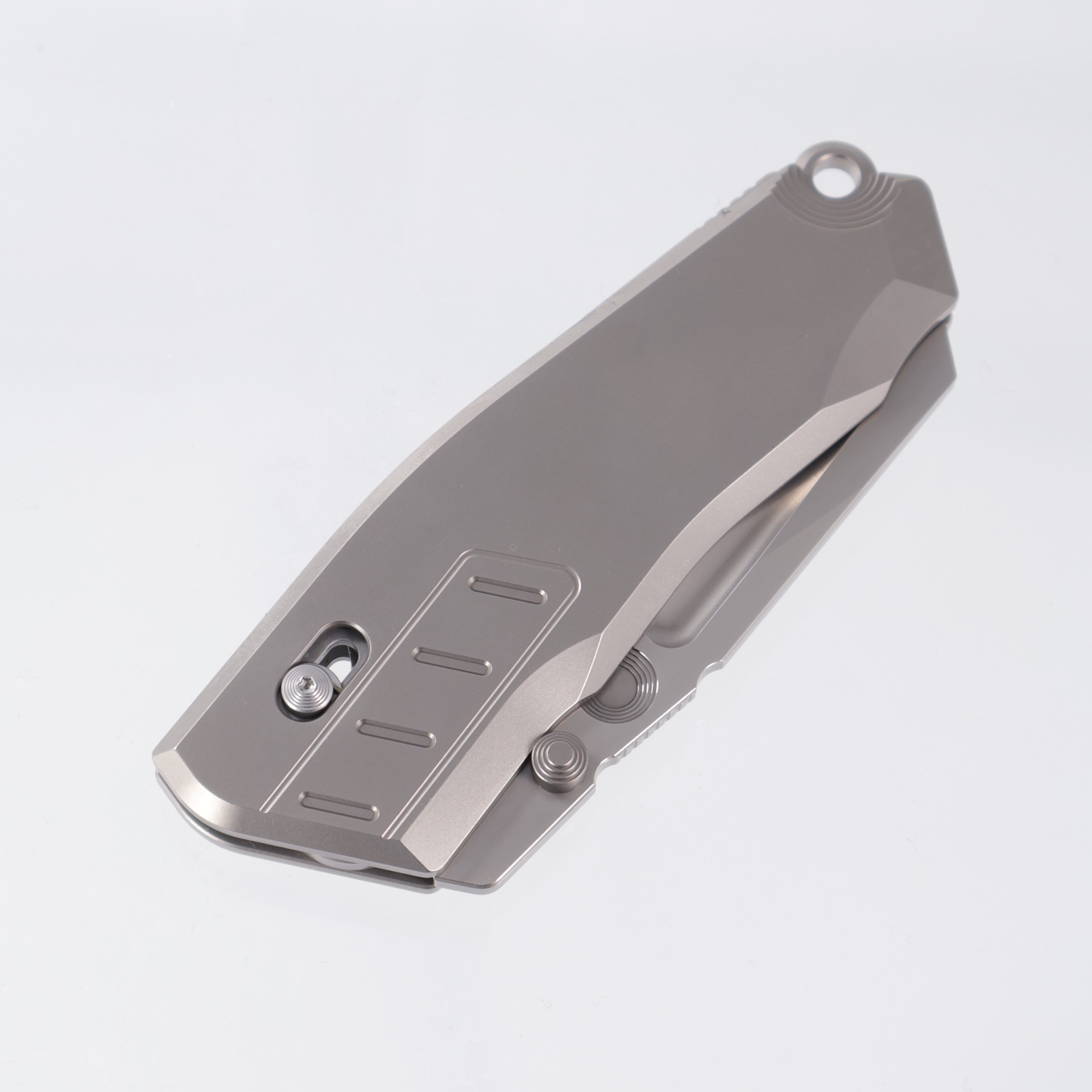 Poikilo x TAS Knives VADER - Pearlescent Stonewash M398 - Titanium - PKB S1