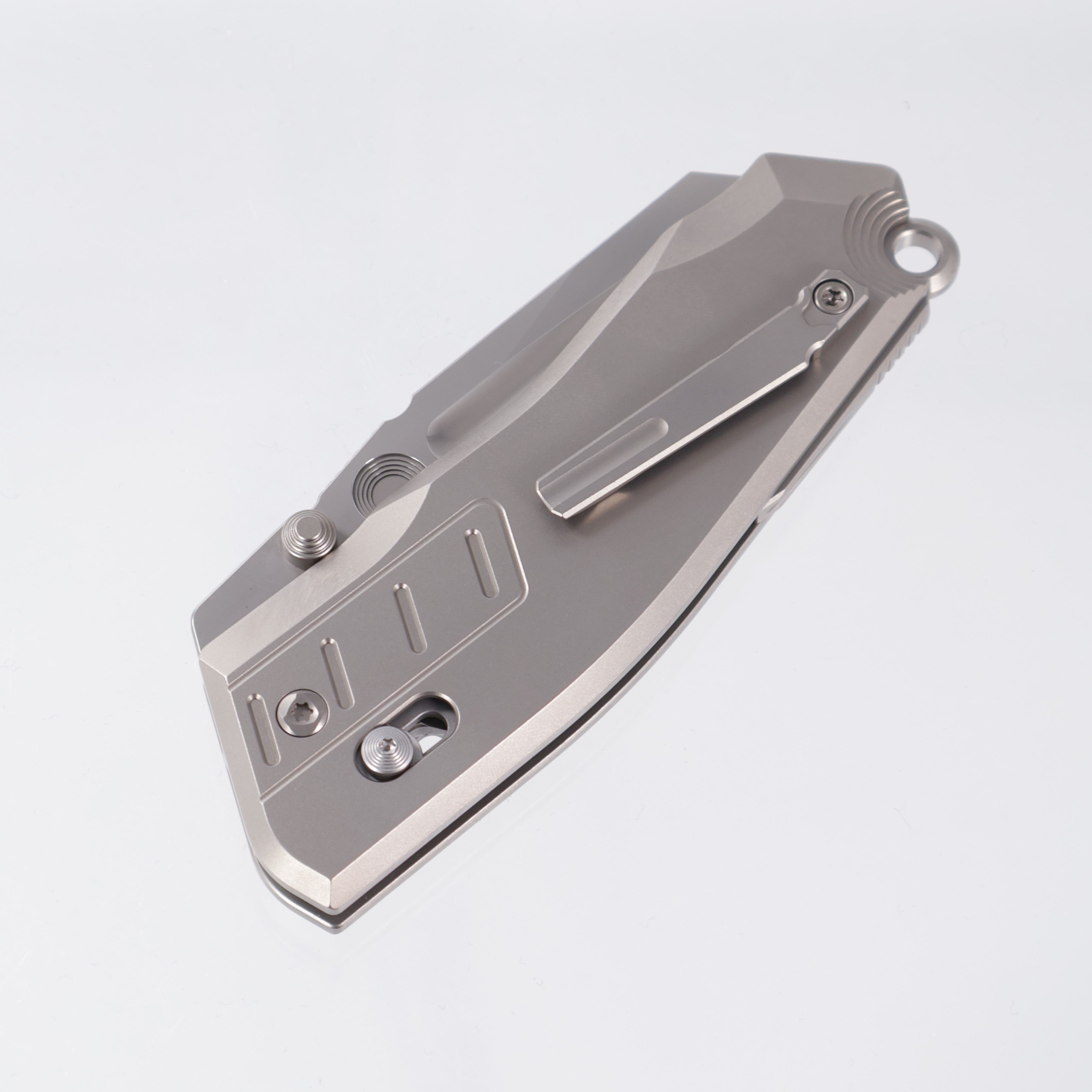 Poikilo x TAS Knives VADER - Pearlescent Stonewash M398 - Titanium - PKB S1