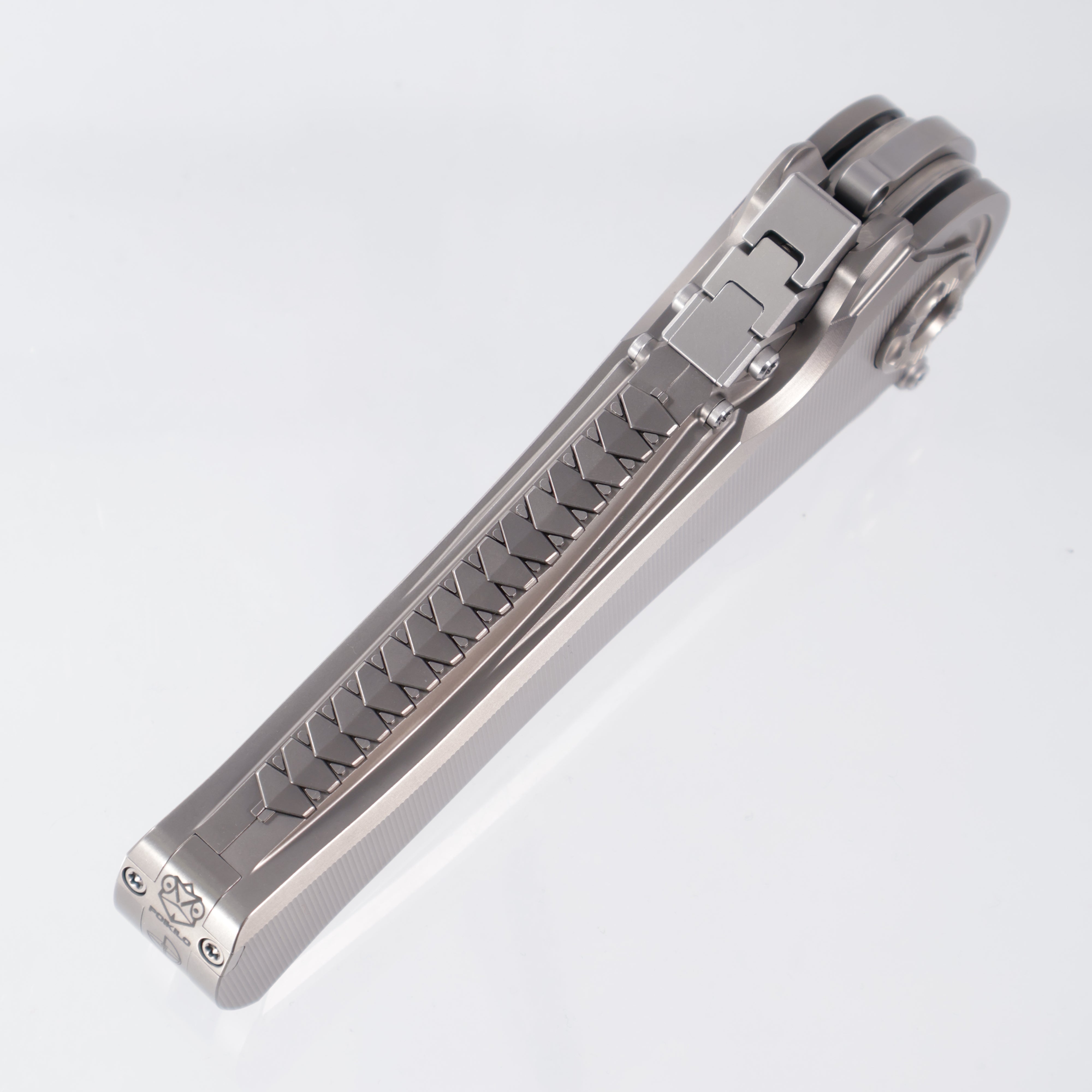 Poikilo AL-Khem - Pearlescent Stonewash M390 - Titanium - PKB S1 (AlKhem)