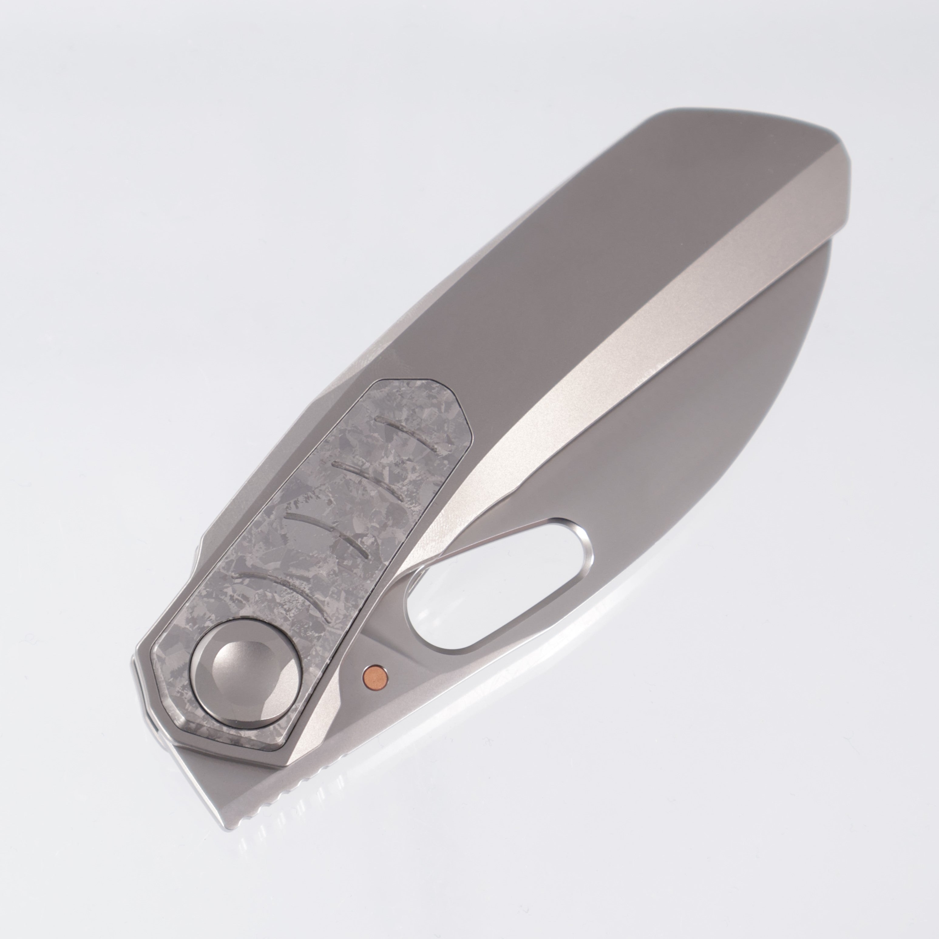 Poikilo VK-Crab - Pearlescent Stonewash M398 - Titanium w/ Grey Crystalized Ti Inlay - PKB S1 (Vulpex Crab)