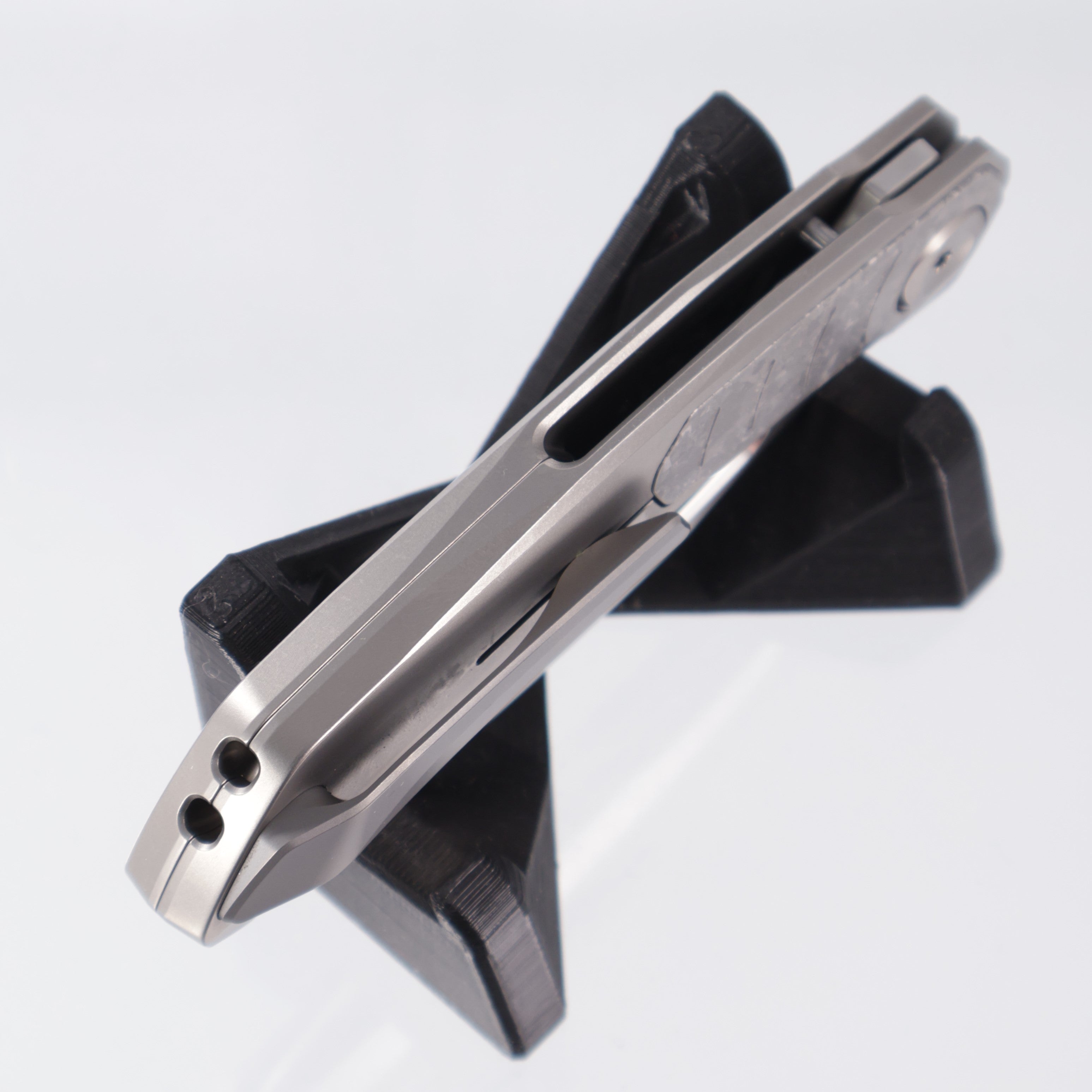 Poikilo VK-Crab - Pearlescent Stonewash M398 - Titanium w/ Grey Crystalized Ti Inlay - PKB S1 (Vulpex Crab)