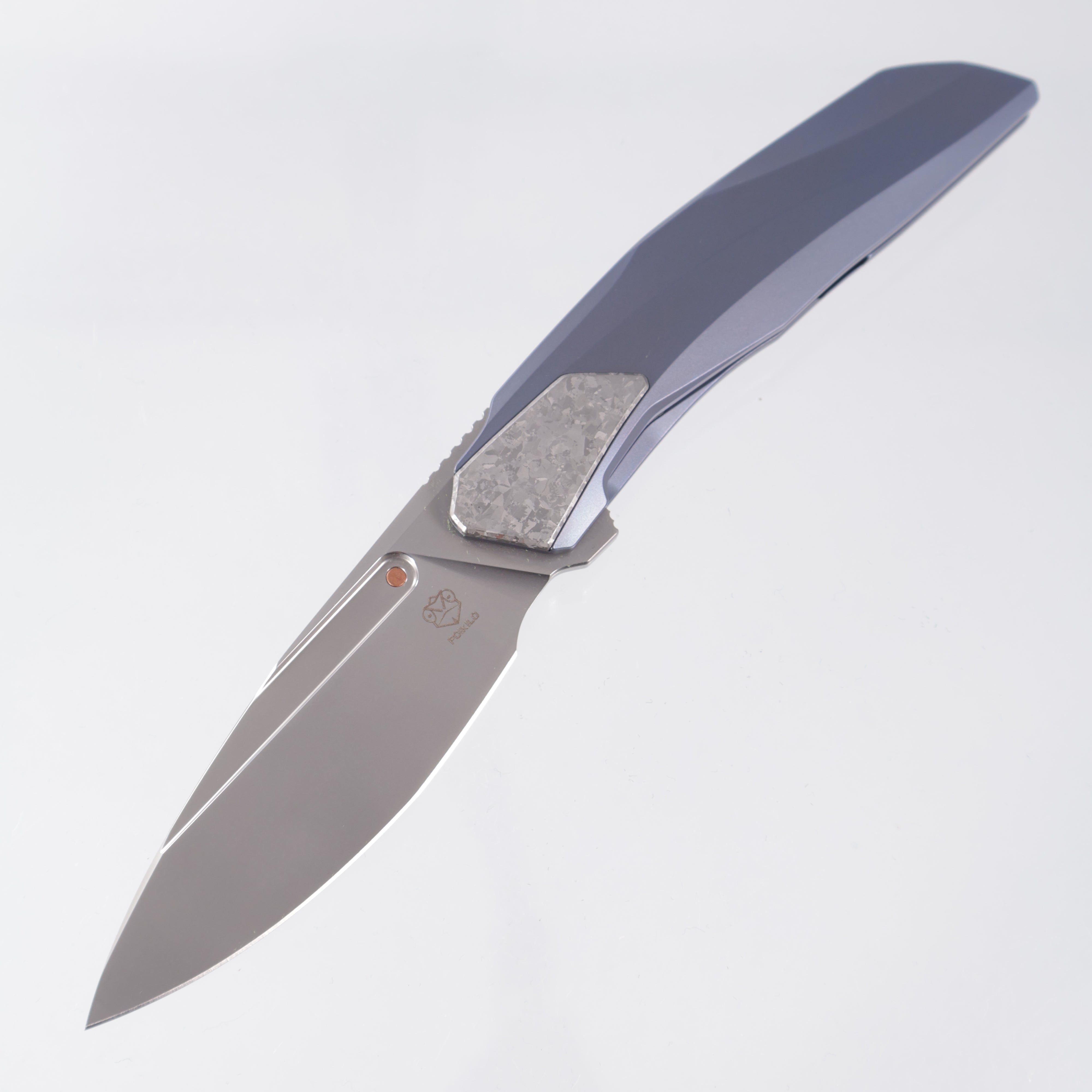 Poikilo VK-Flow S1 - Blue Titanium w/ Crystal Titanium Accents - Pearlescent Stonewash M398