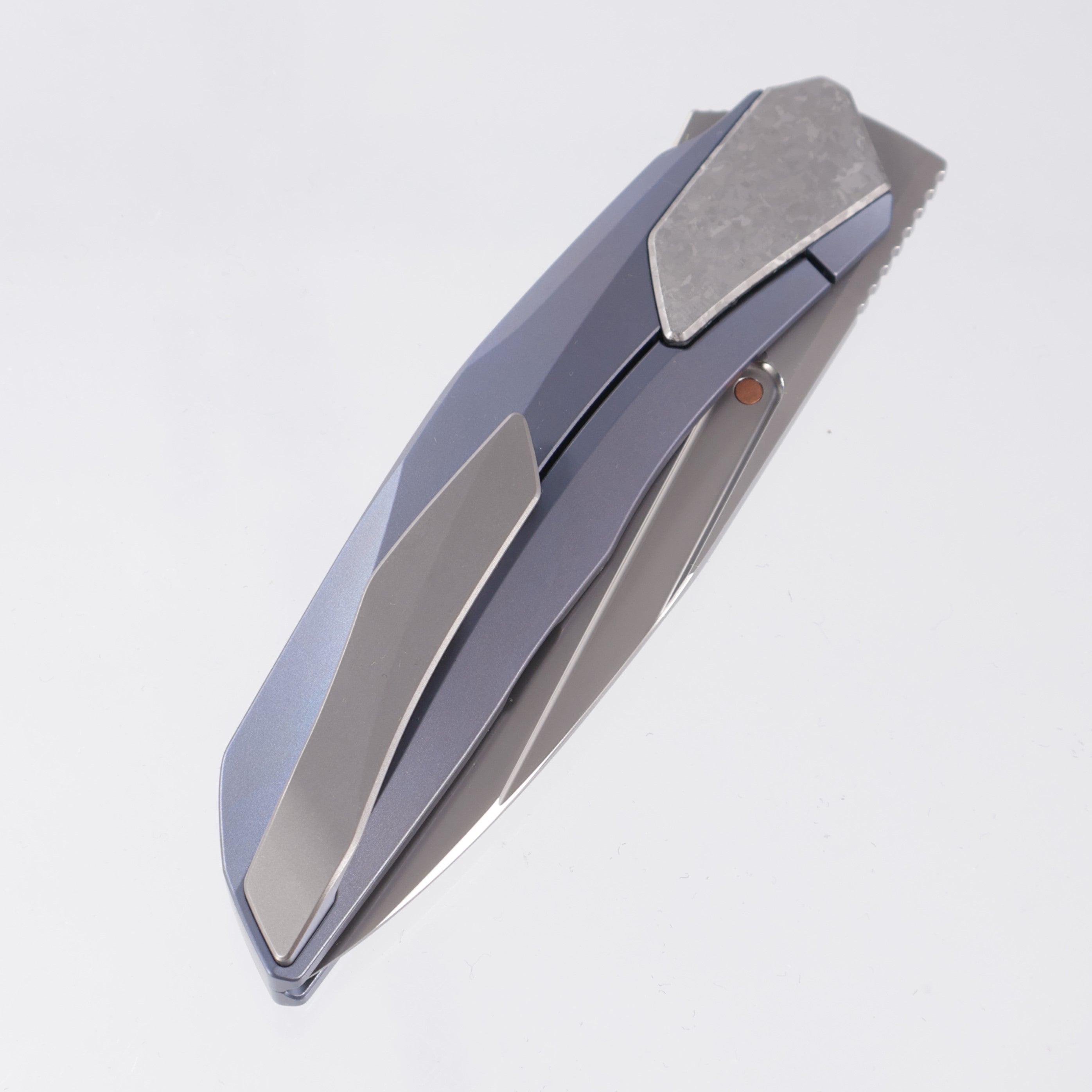 Poikilo VK-Flow S1 - Blue Titanium w/ Crystal Titanium Accents - Pearlescent Stonewash M398