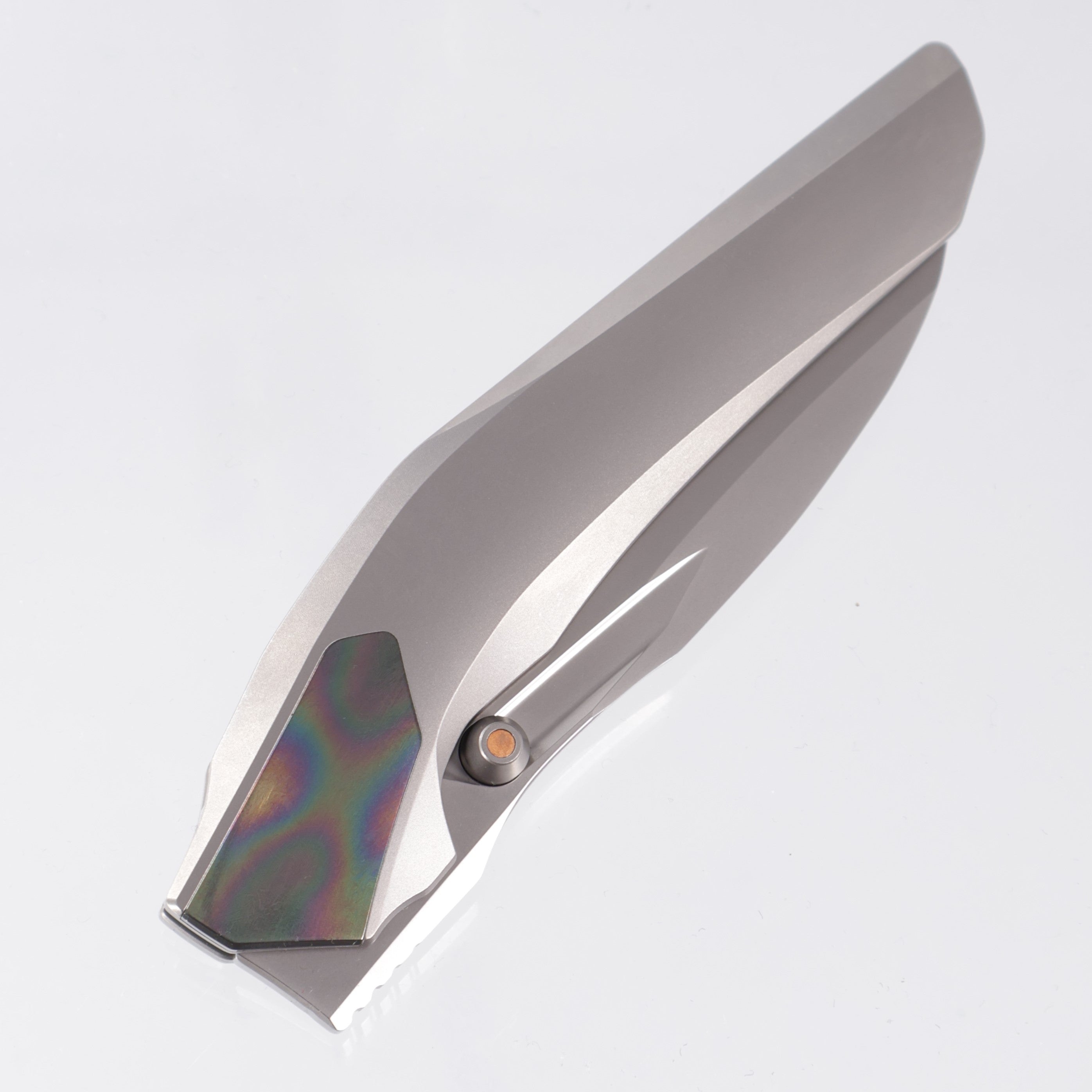 Poikilo VK-Odon (Dragonfly) S1 - Pearlescent Stonewash Titanium w/ Colored Zirc Accents - Pearlescent Stonewash M398