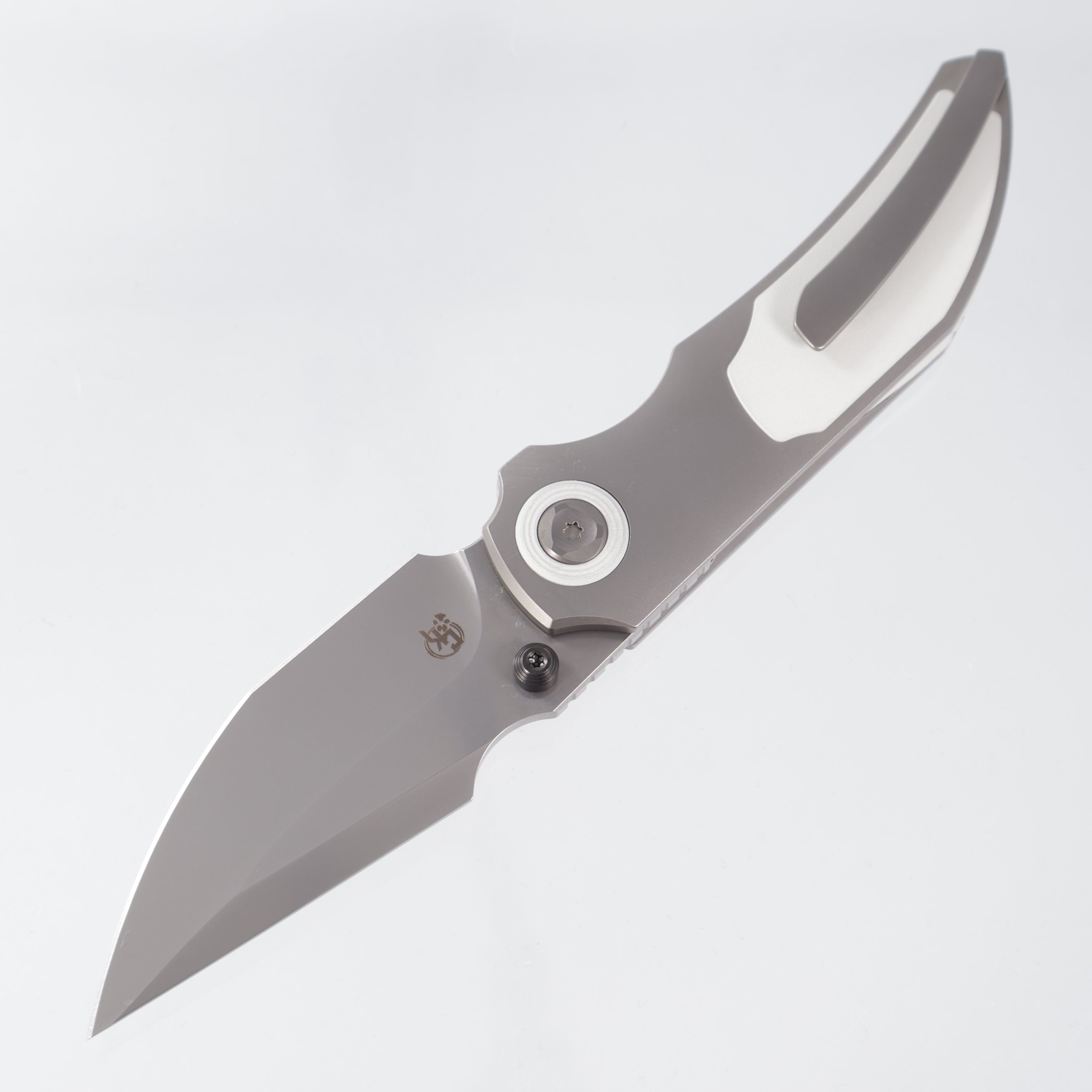 Poikilo Casque S1A2 - Pearlescent Stonewash Titanium w/ White Cerakote 1 Piece Inlay & Accents - Pearlescent Stonewash M398