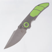 Poikilo Casque S2B - Dark Stonewash Titanium w/ Green Cerakote 3 Piece Inlay & Accents - Dark Stonewash M398