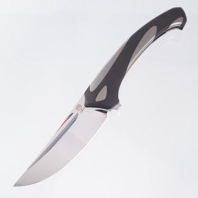 Poikilo Orca Midtech - Titanium w/ Blackened Titanium Overlay & ZircuTi Accents - Mirror Stonewash M398