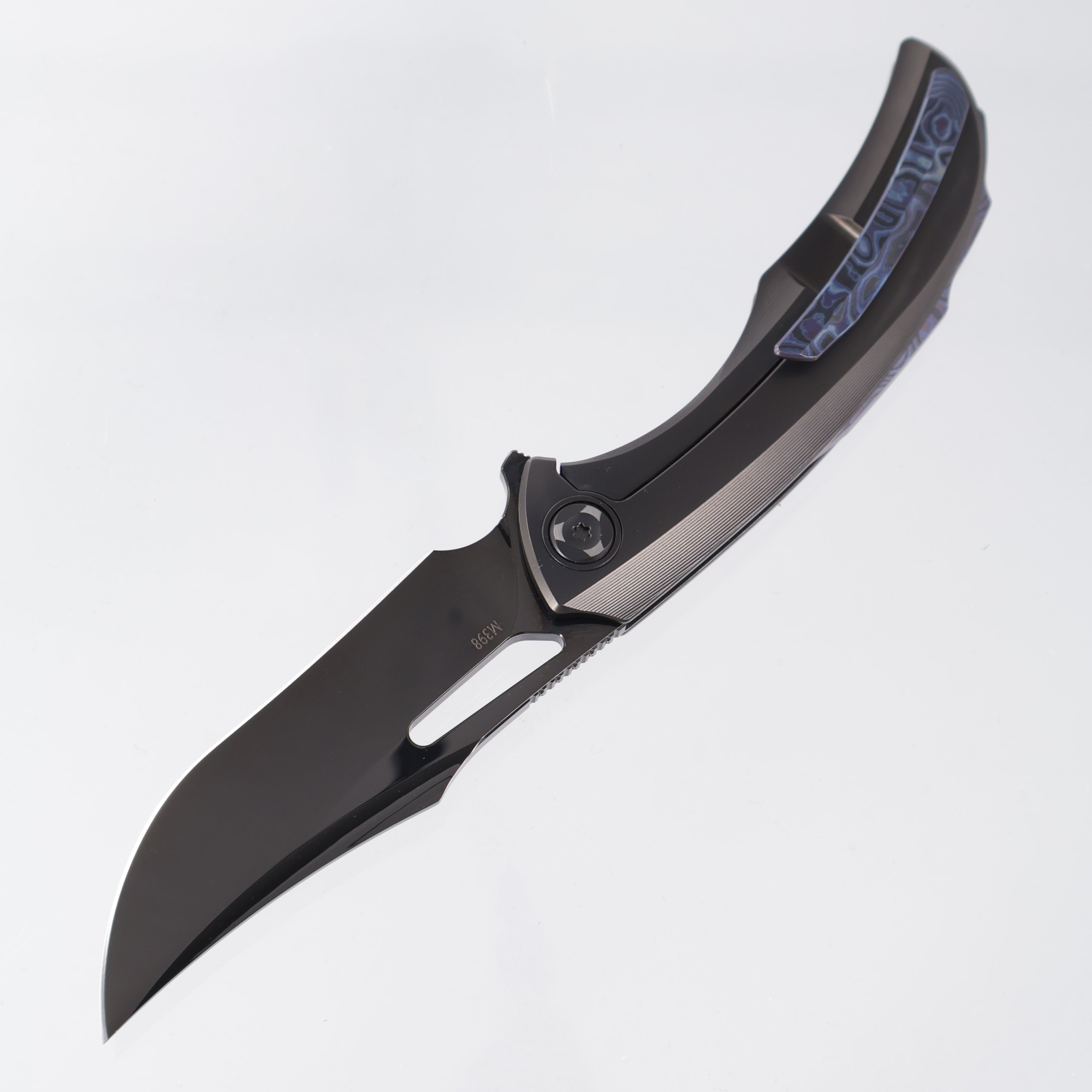 Poikilo Armadillo Midtech - DLC Titanium Chassis w/ ZircuTi Accents - Mirror Stonewash DLC M398