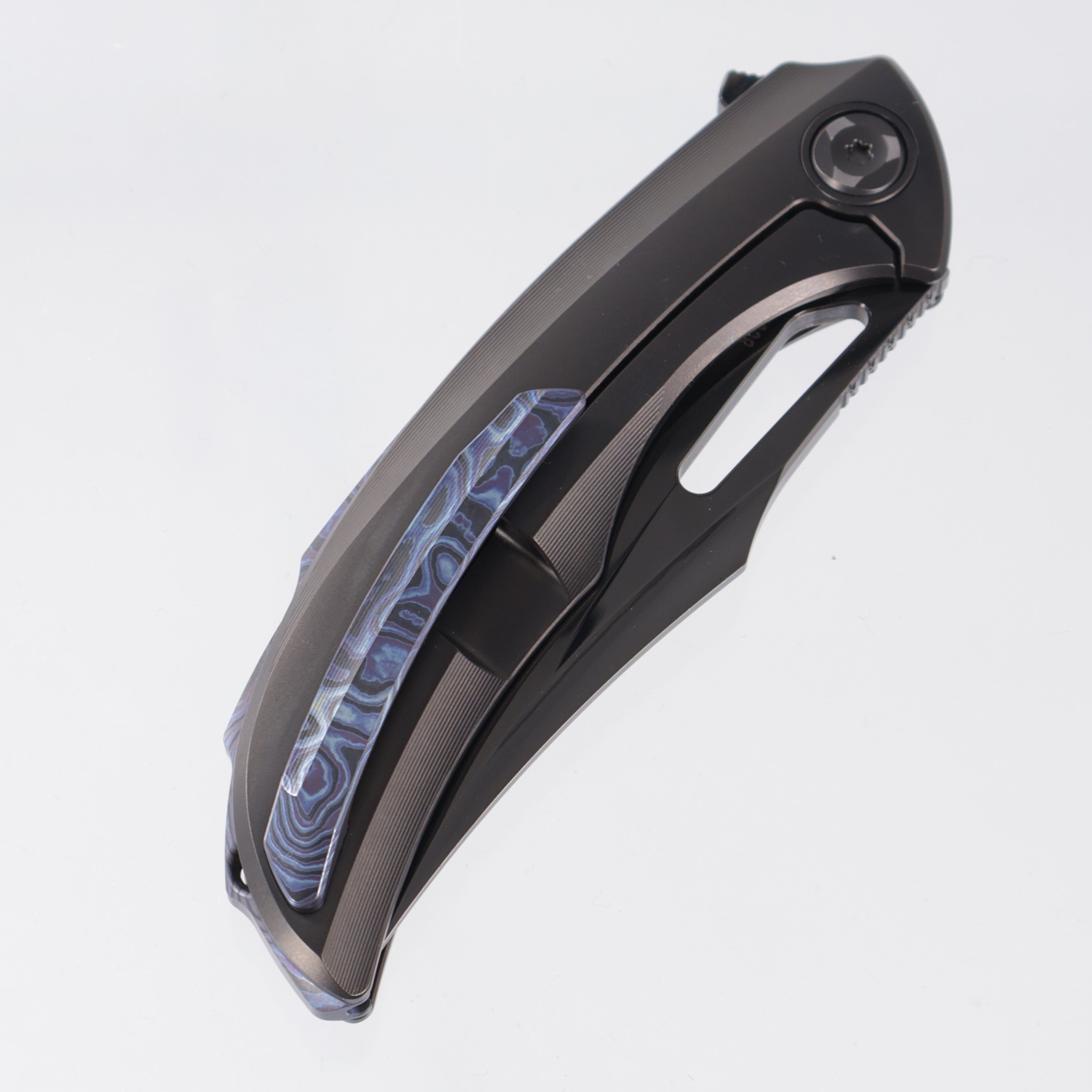 Poikilo Armadillo Midtech - DLC Titanium Chassis w/ ZircuTi Accents - Mirror Stonewash DLC M398