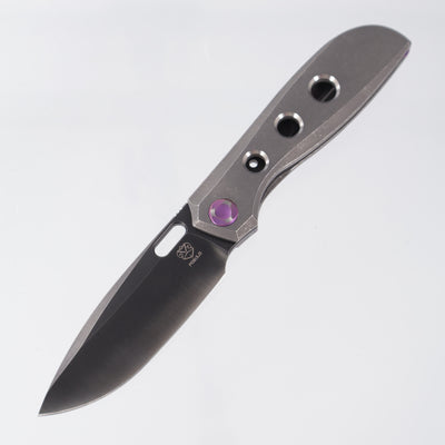 Poikilo Gecko BS3 - Dark Stonewash Titanium w/ Speed Holes - Worn Dark Stonewash M398