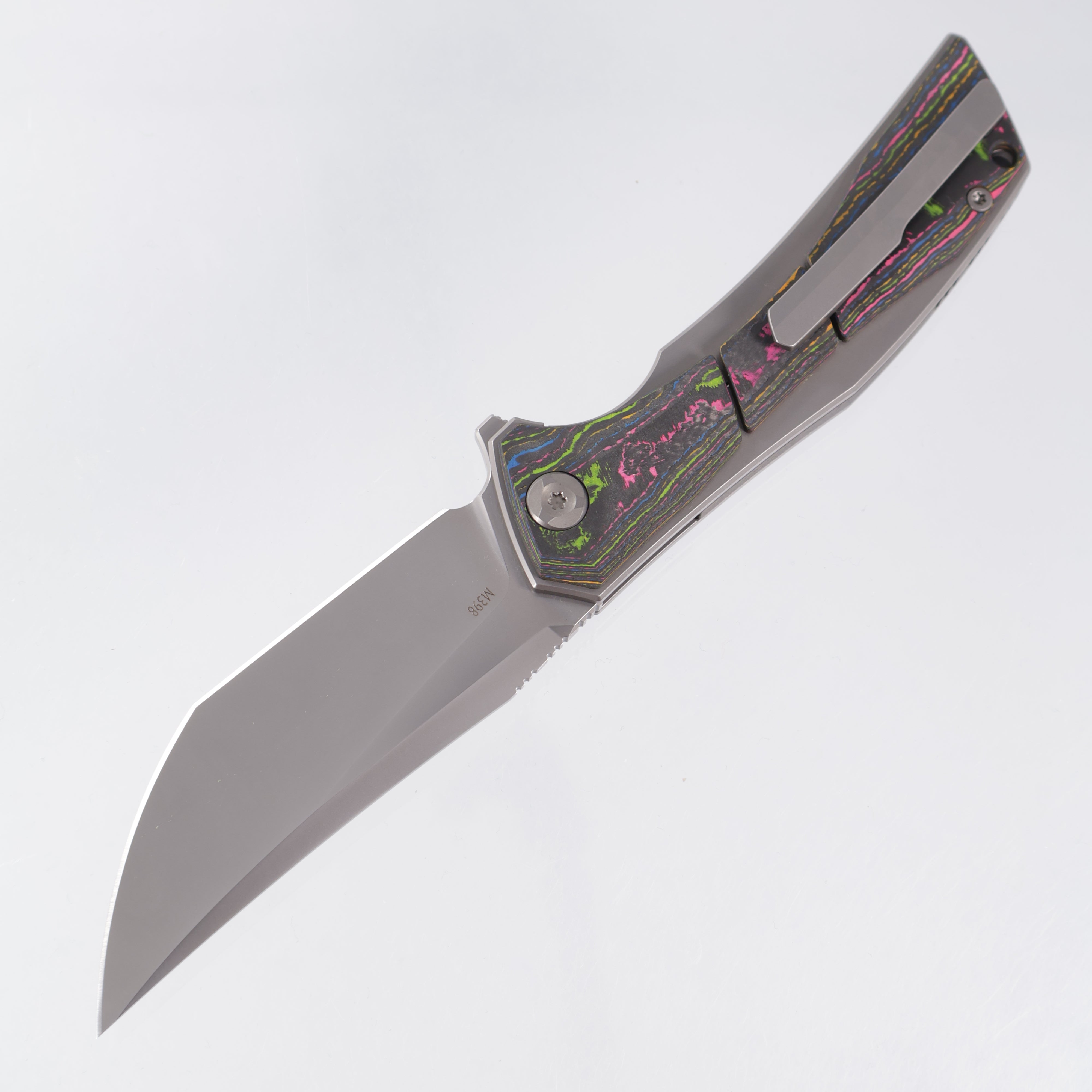 Poikilo Anolis - Pearlescent Stonewash Titanium w/ 80s Camo Carbon Scales & Backspacer - Pearlescent Stonewash M398 - BROP Exclusive