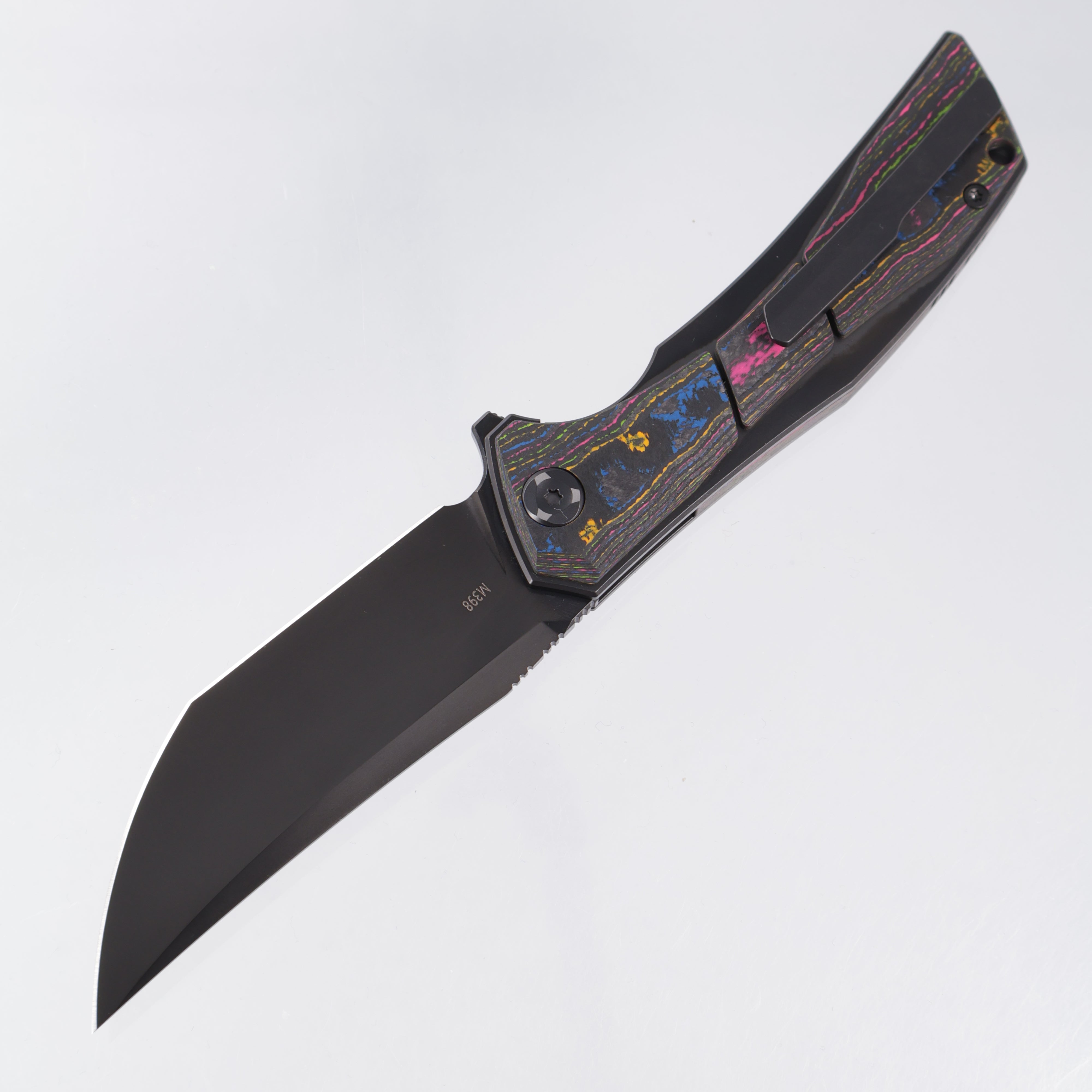 Poikilo Anolis - DLC Pearlescent Stonewash Titanium w/ 80s Camo Carbon Scales & Backspacer - DLC Pearlescent Stonewash M398 - BROP Exclusive