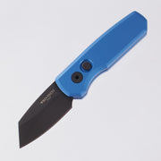 Pro-Tech Runt 5 - Blue Aluminum - DLC 20CV Reverse Tanto - R5203-BLUE